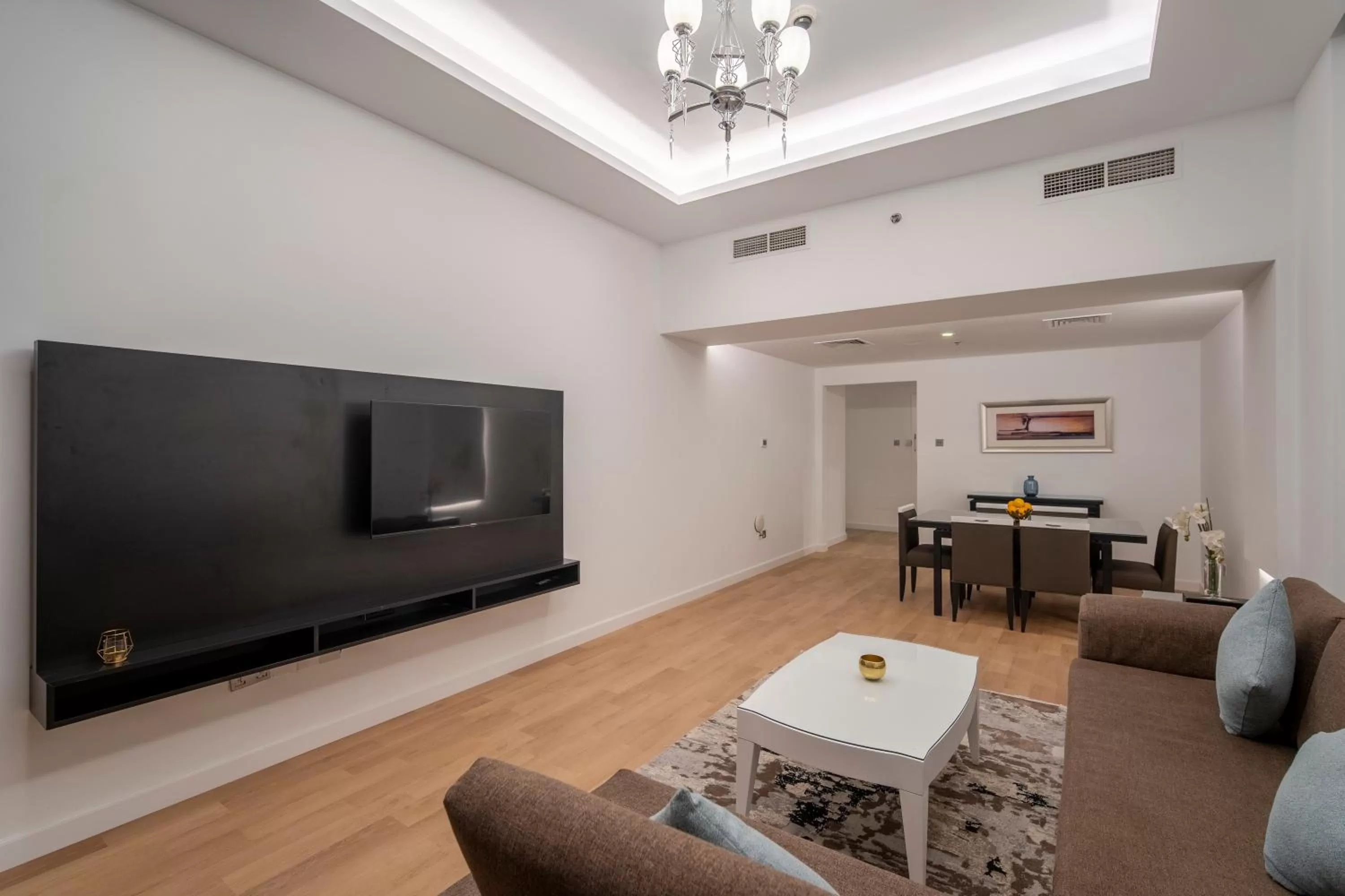 Living room in Rose Garden Hotel Apartments - Al Barsha, Near Metro Station