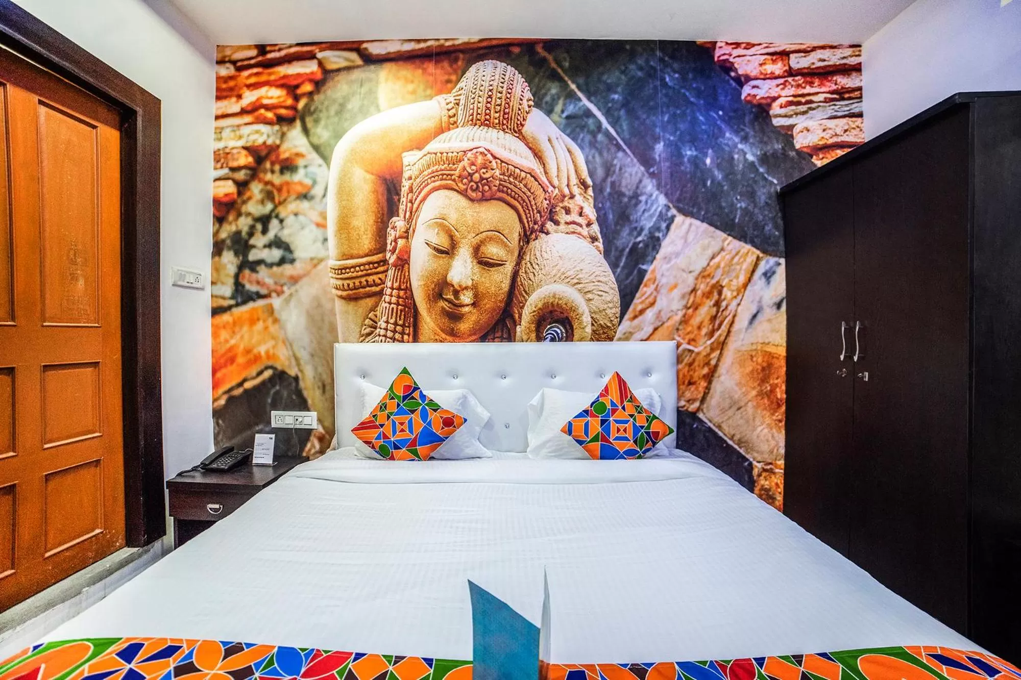 Bedroom, Bed in FabHotel ABC View