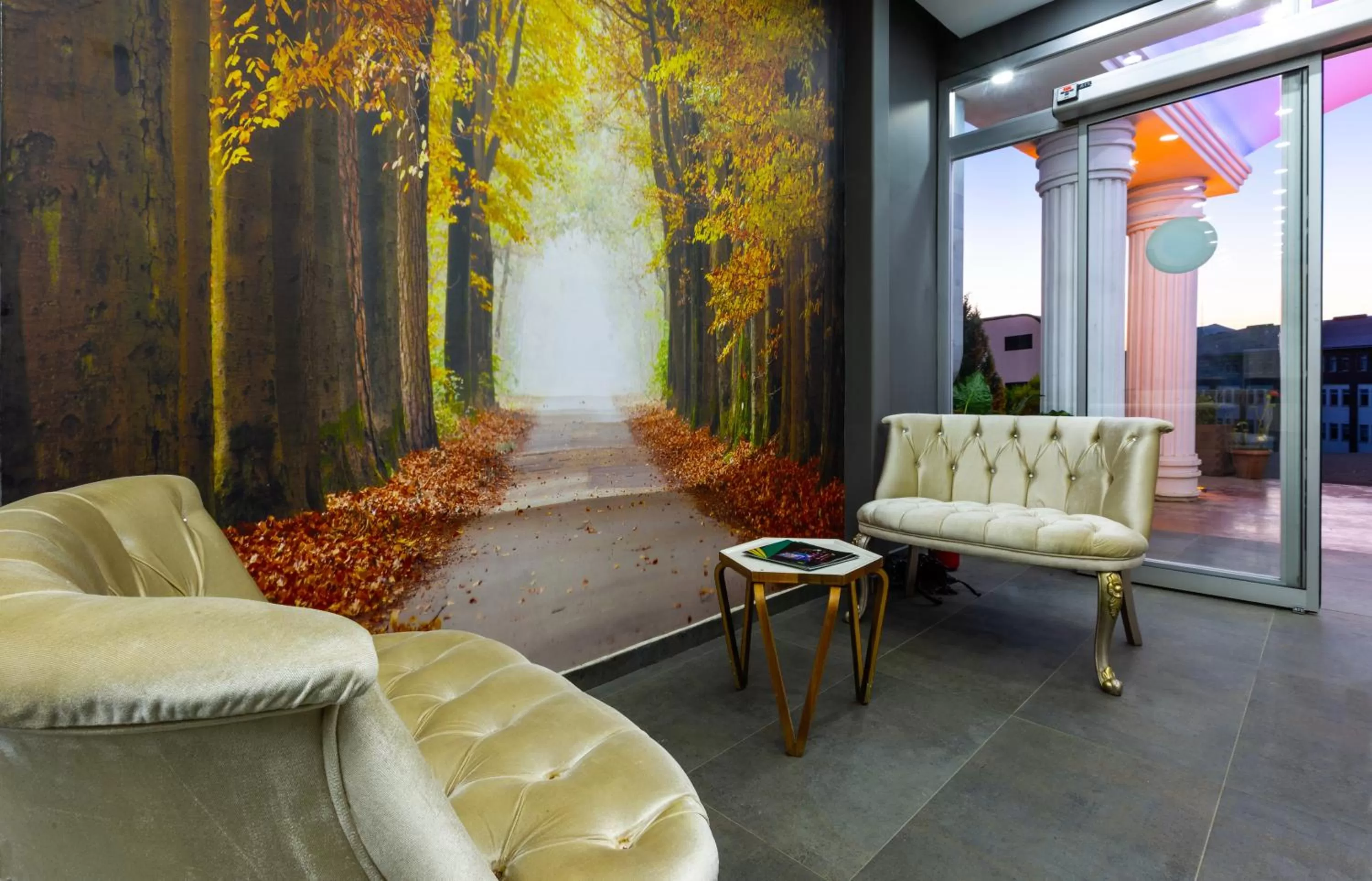 Seating Area in Bikka&Asell Suite Hotel