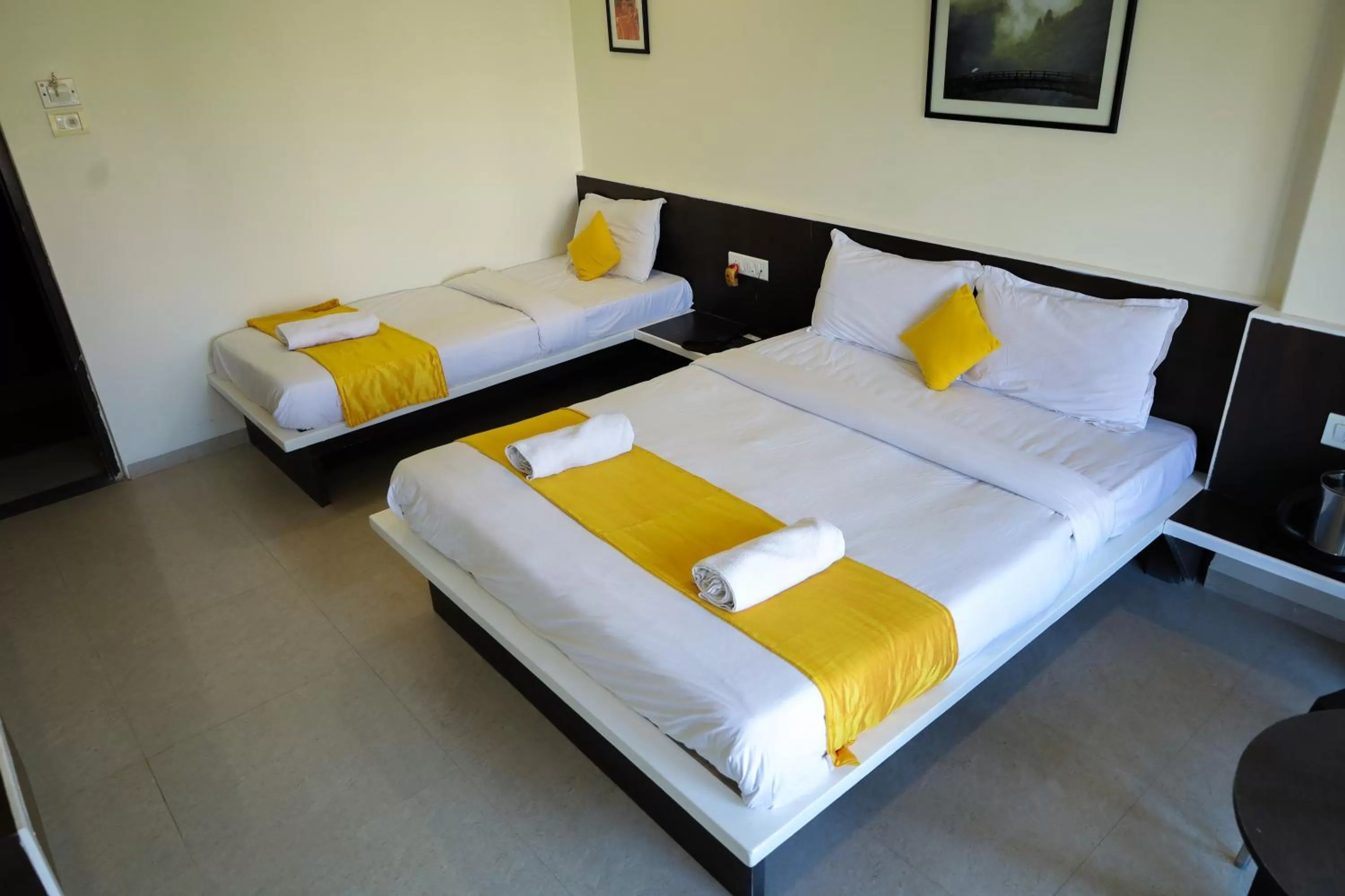 Photo of the whole room, Bed in Hotel Sai Bansi