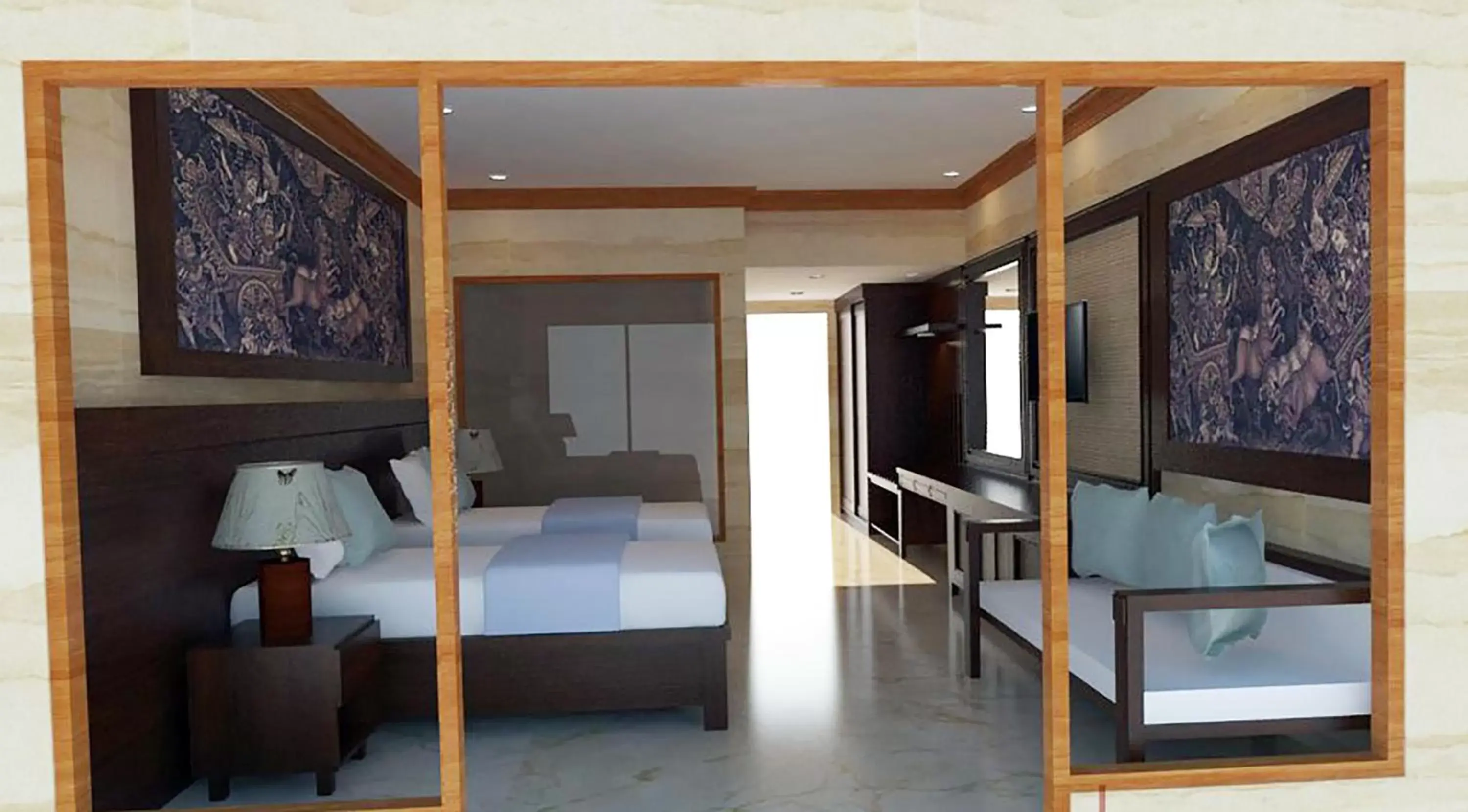 Living room, Bed in Pita Maha Resort & Spa