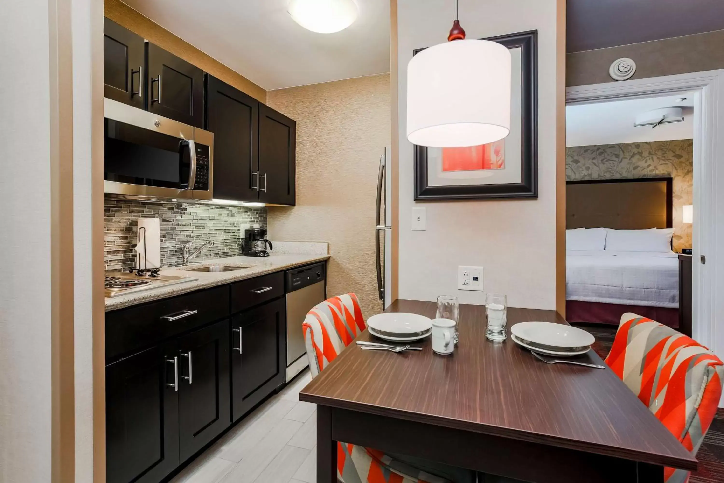 Kitchen or kitchenette, Kitchen/Kitchenette in Homewood Suites by Hilton Long Island-Melville