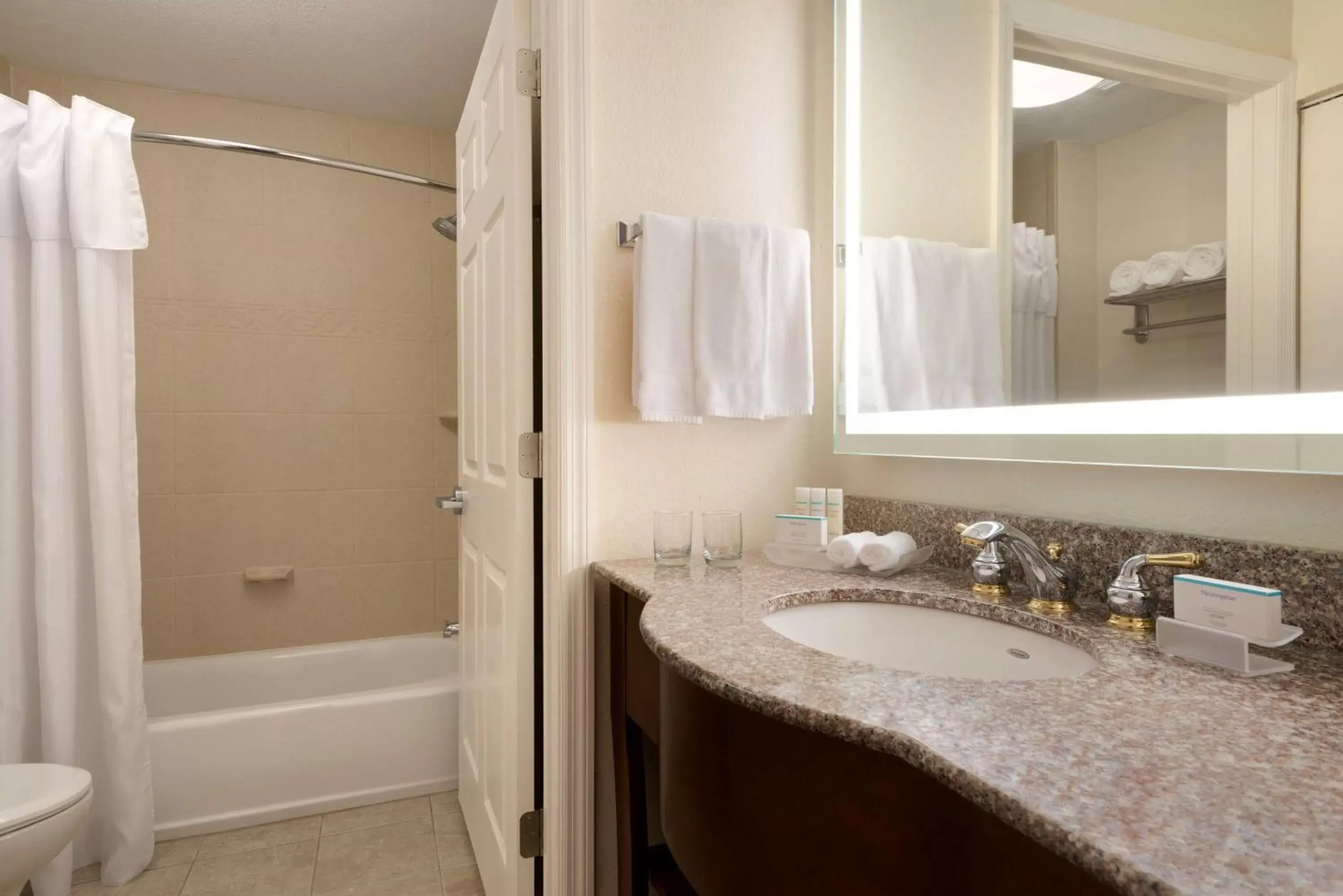 Bathroom in Homewood Suites Jacksonville Deerwood Park