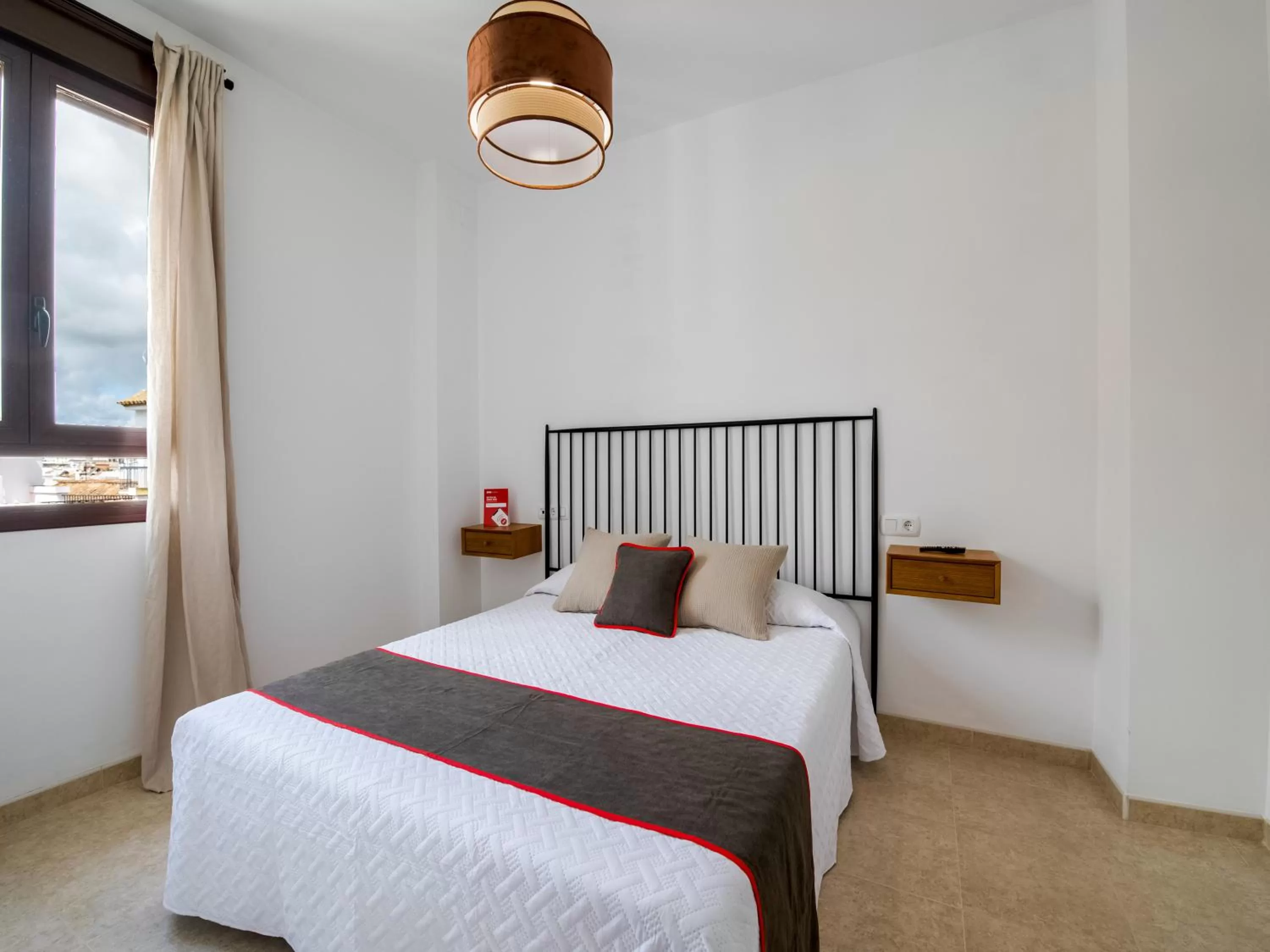 Bedroom, Bed in Apartamentos Santiago