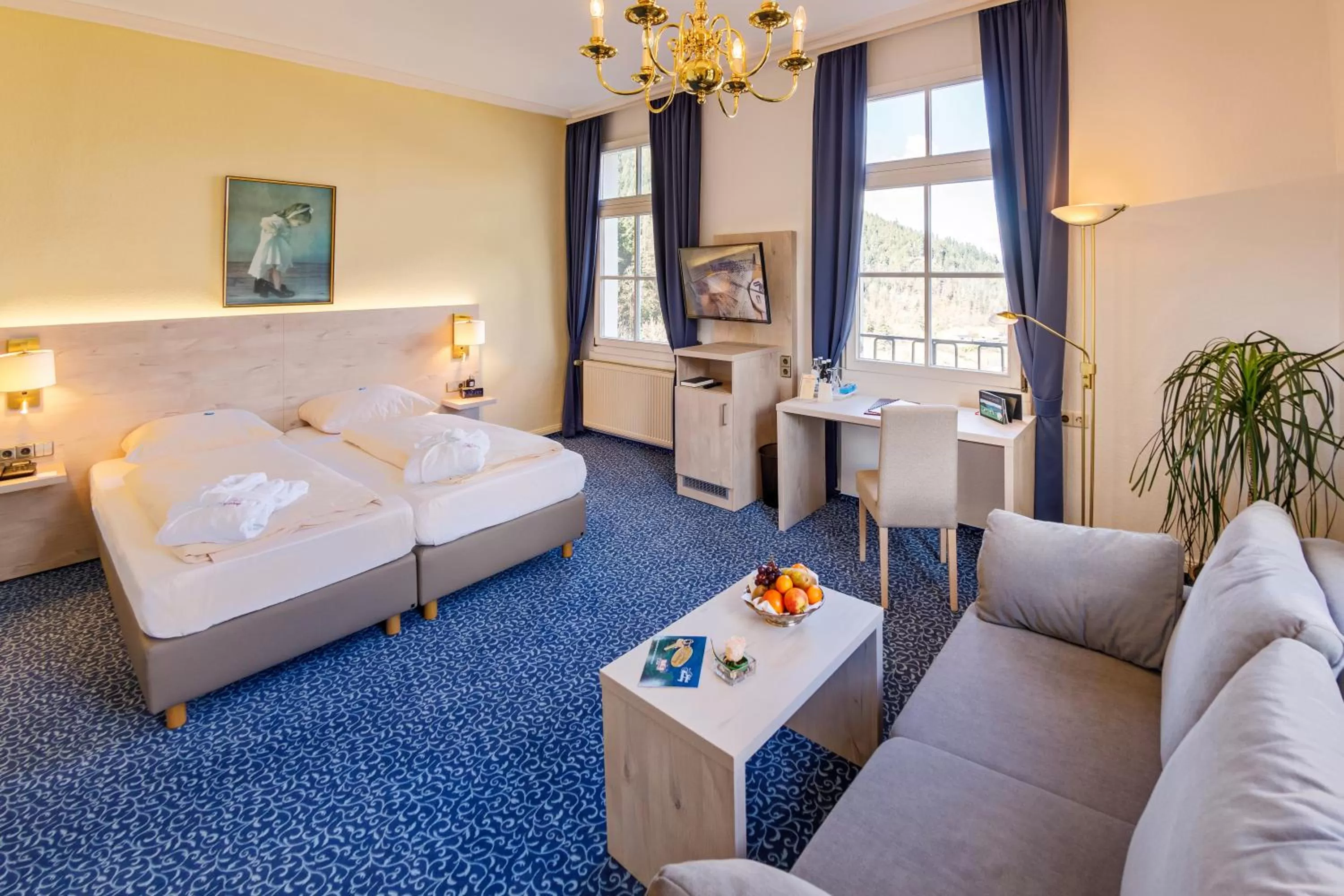 Bed in Hotel Schloss Hornberg