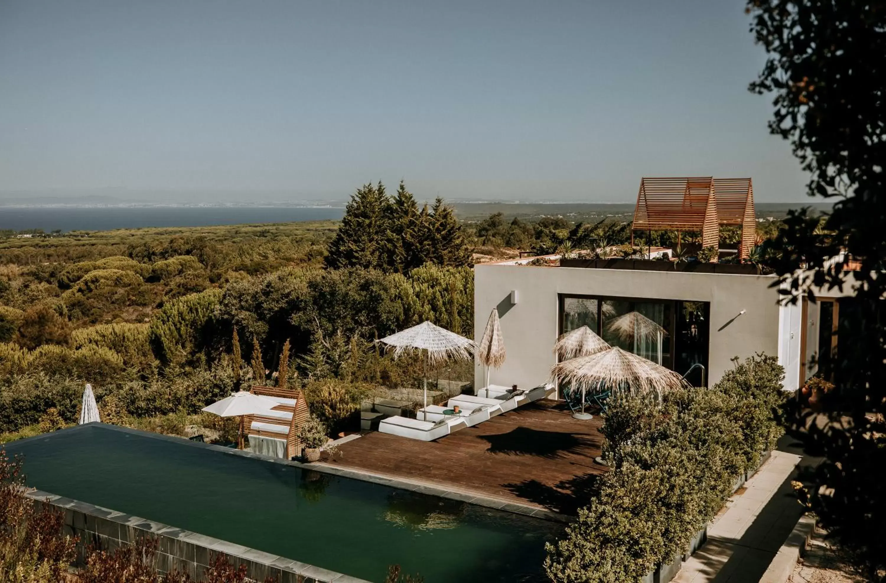 Pool View in Eco-lodge Villa Epicurea