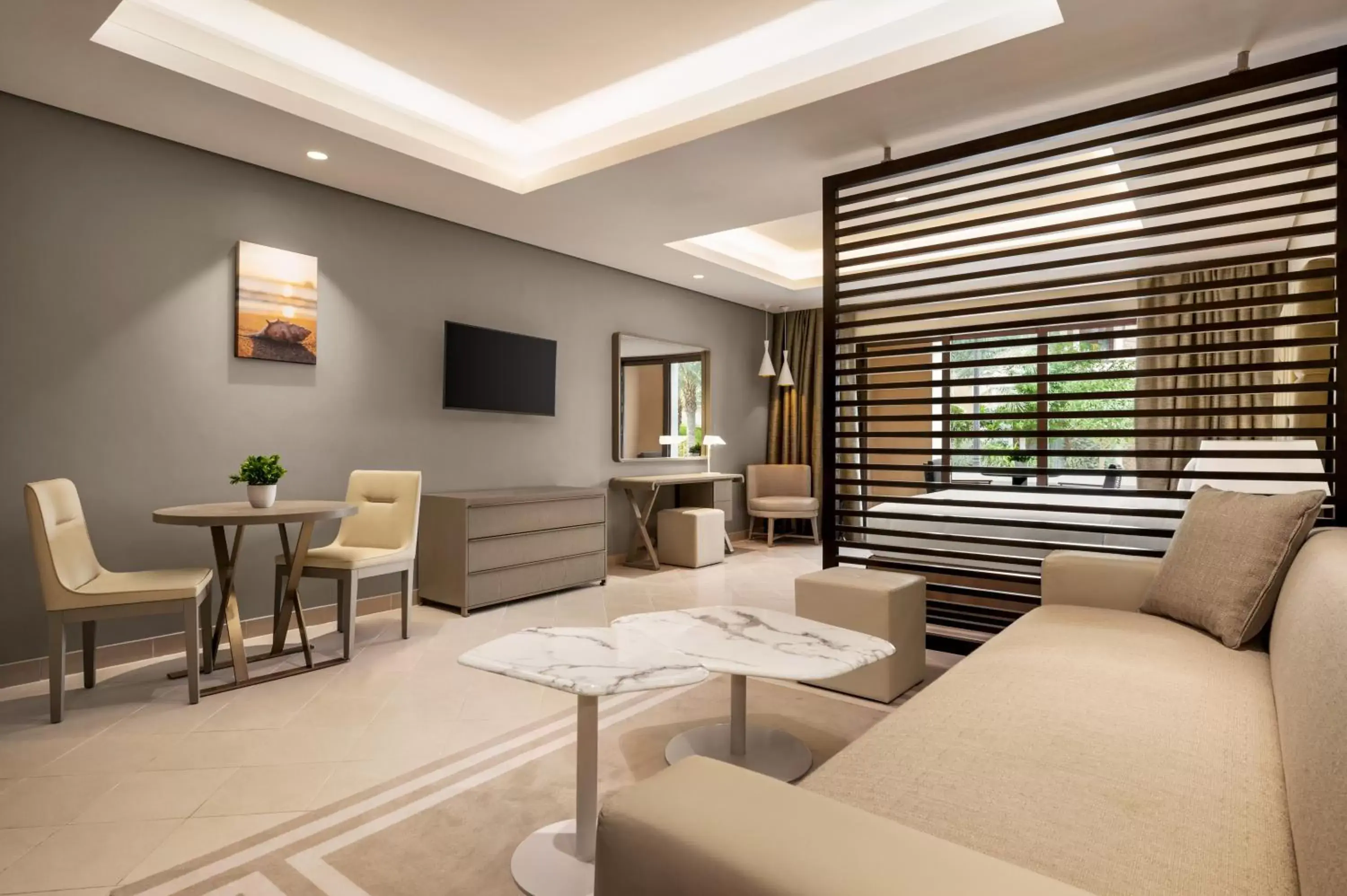 Bed, Seating Area in Wyndham Residences The Palm