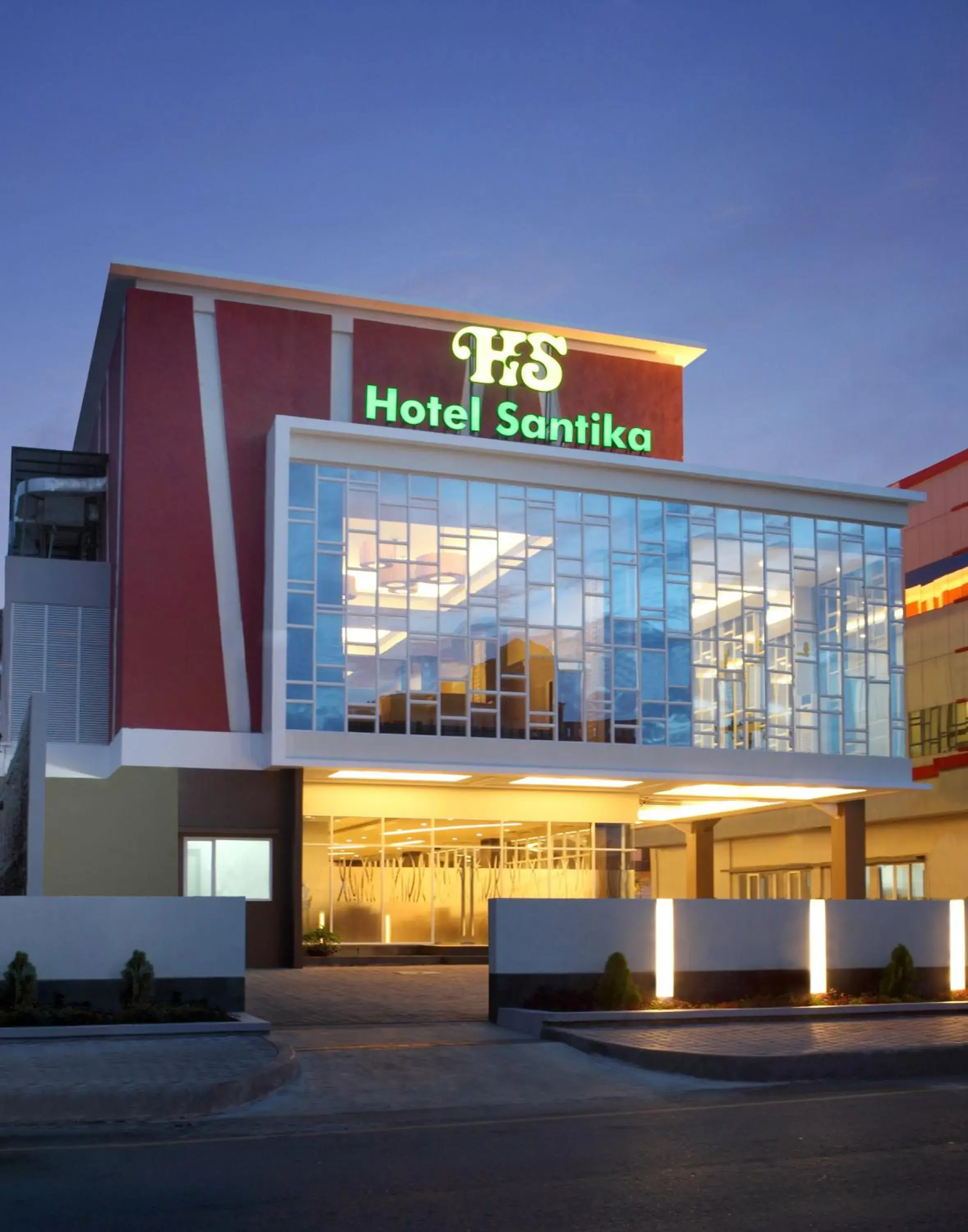 Facade/entrance in Hotel Santika Bengkulu