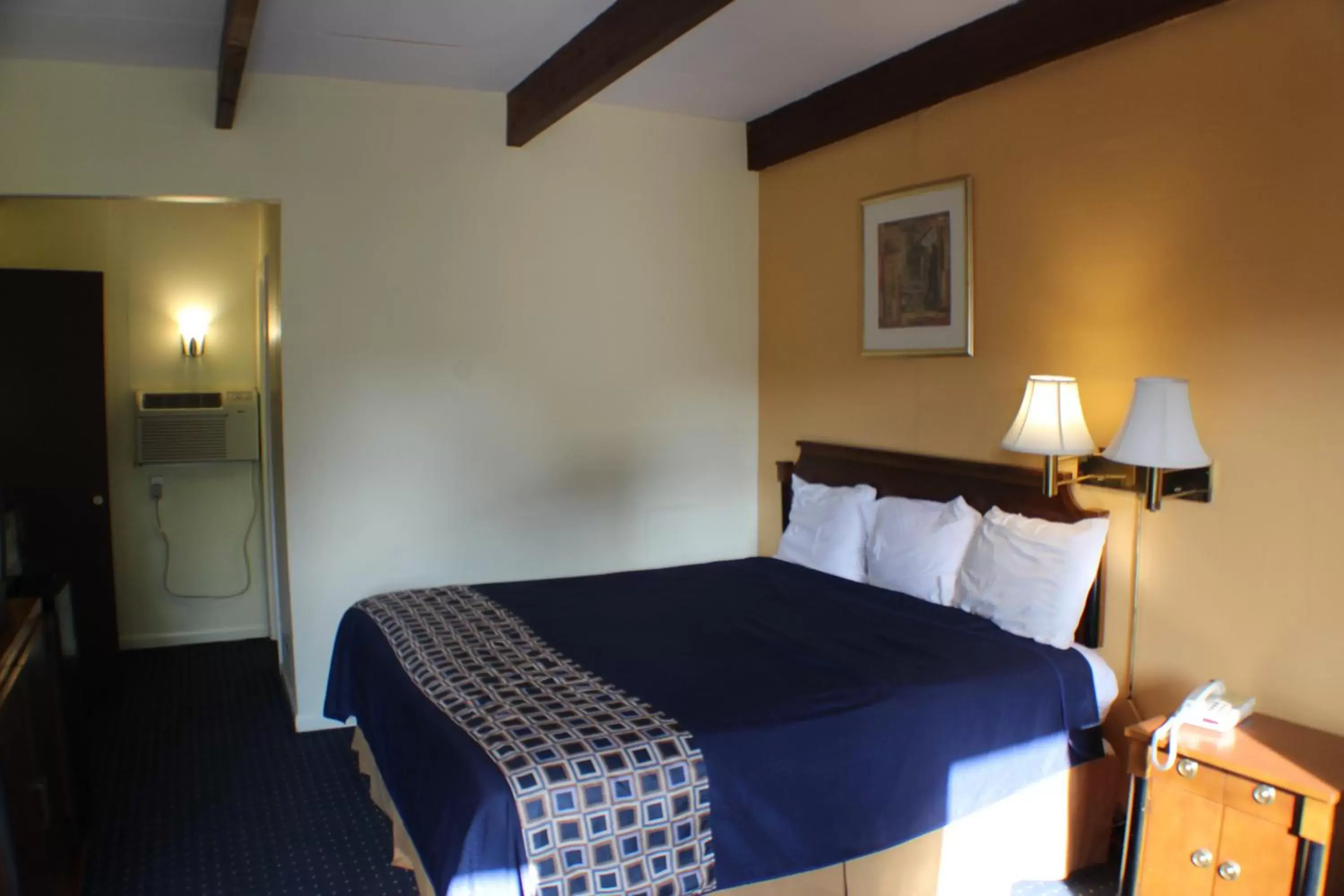 Bed in Americas Best Value Inn Geneva