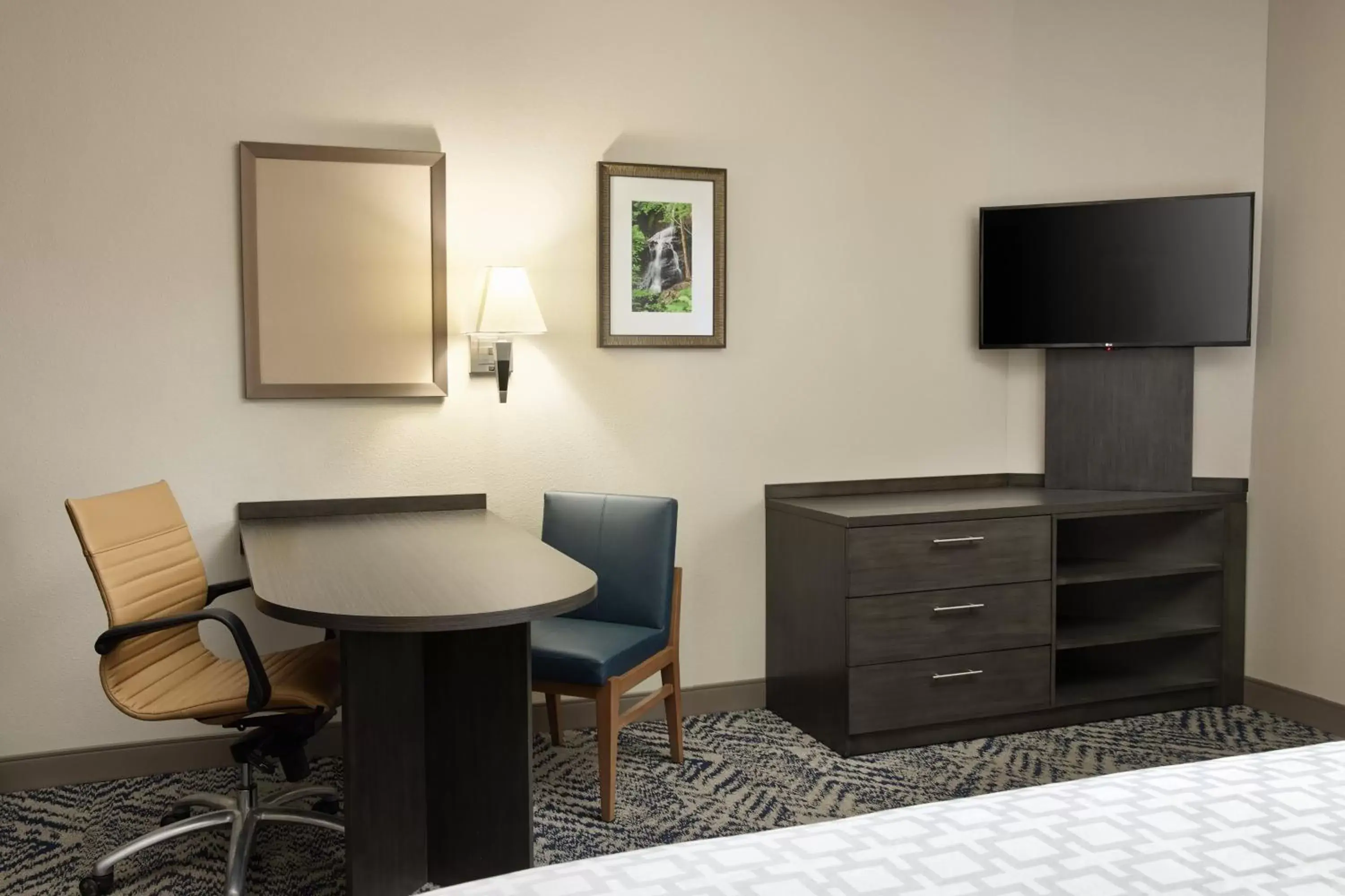 Photo of the whole room, TV/Entertainment Center in Candlewood Suites I-26 @ Northwoods Mall, an IHG Hotel