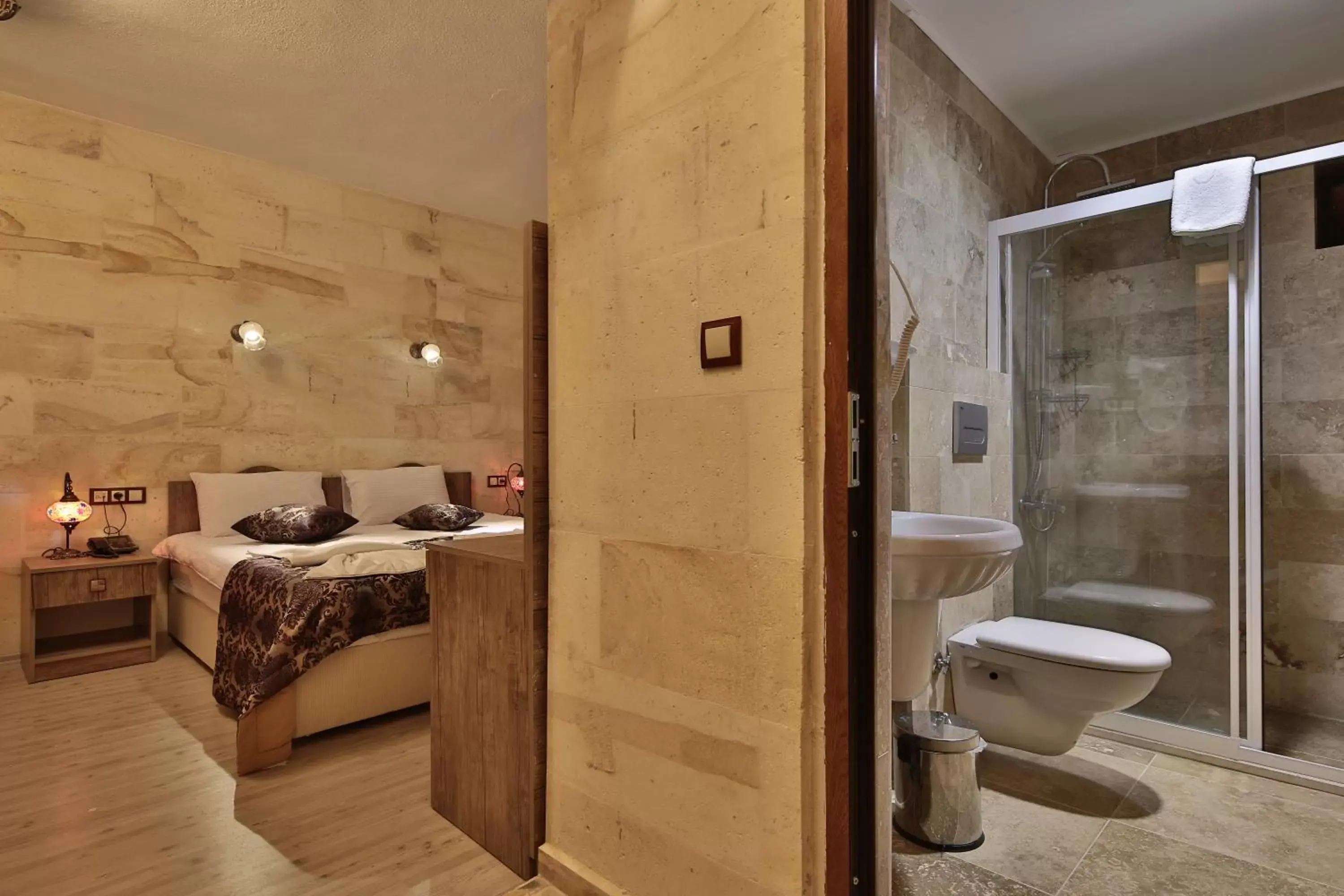 Bed, Bathroom in Yusuf Bey House