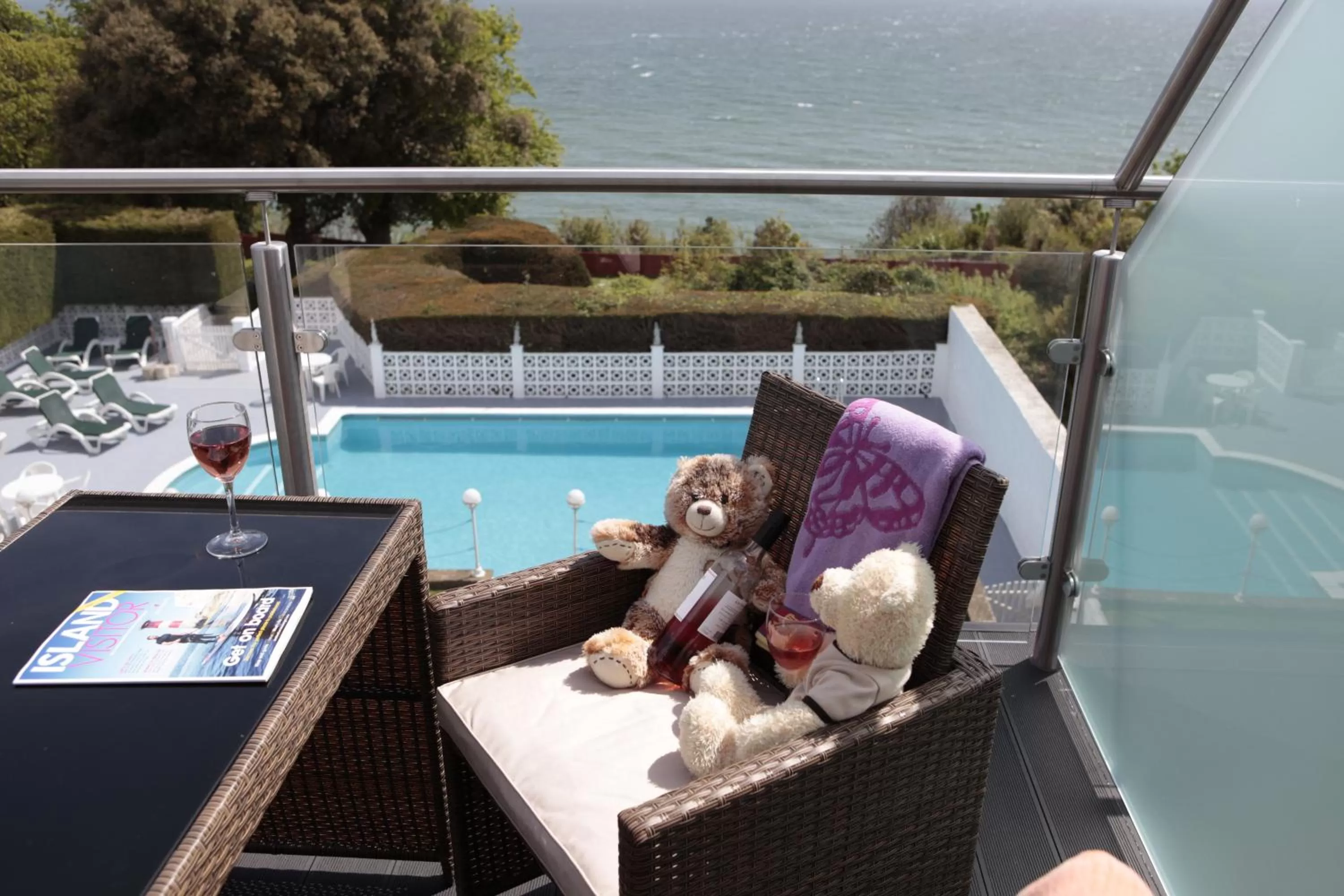 Balcony/Terrace in Luccombe Hall Hotel