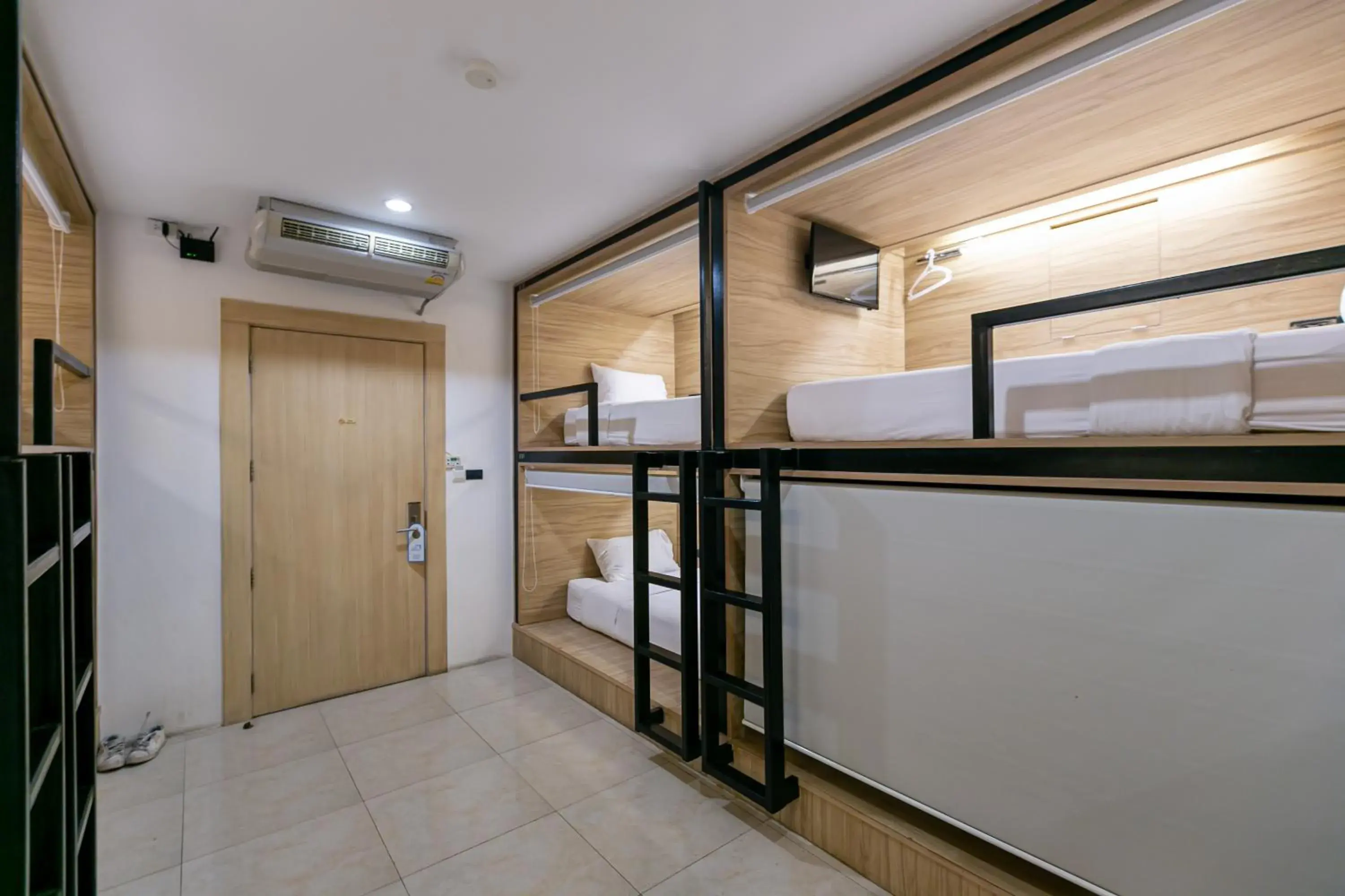 Bed, Bunk Bed in The Bedrooms Hostel Pattaya