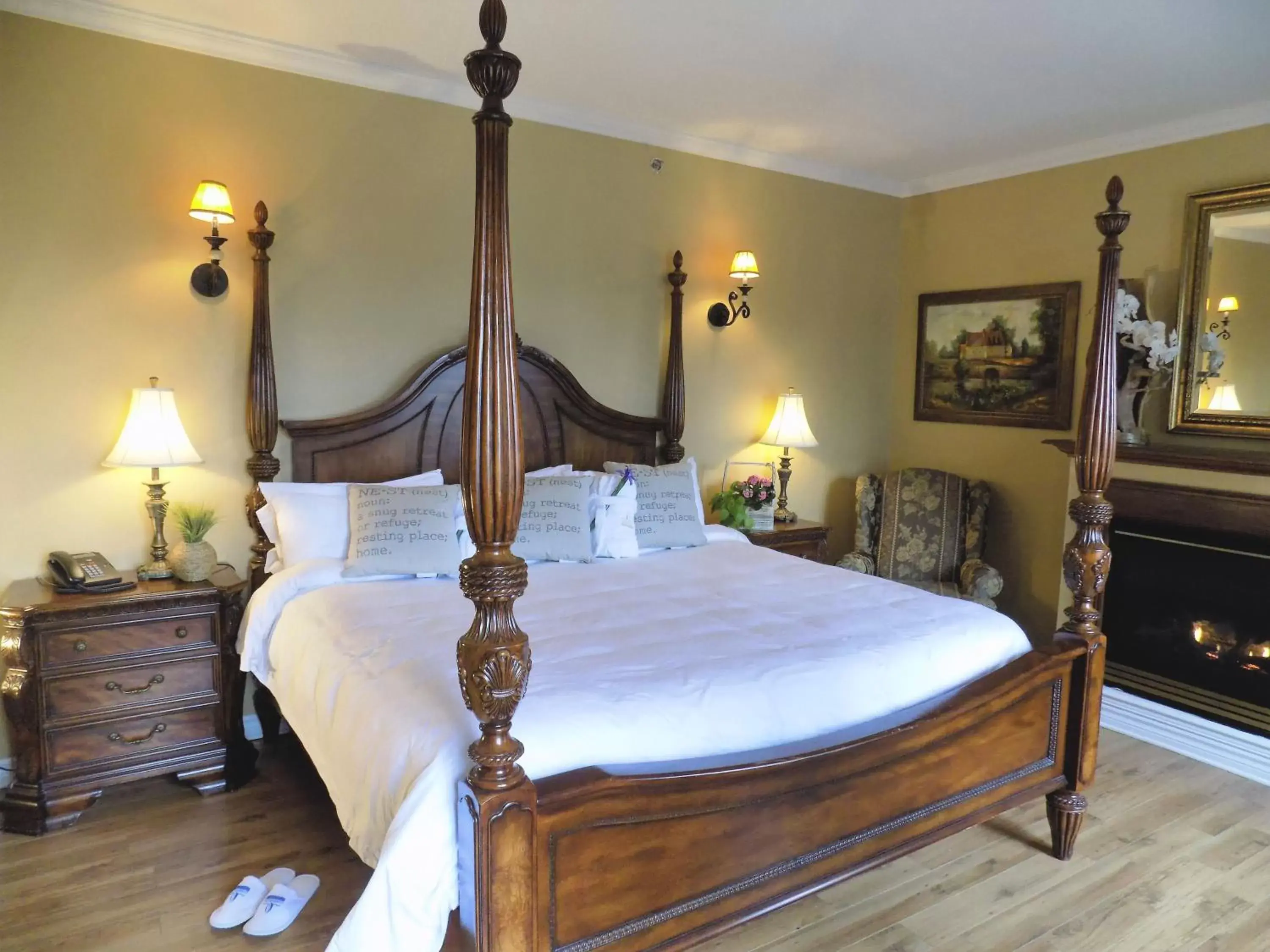 Photo of the whole room, Bed in L'Oasis de l'Île