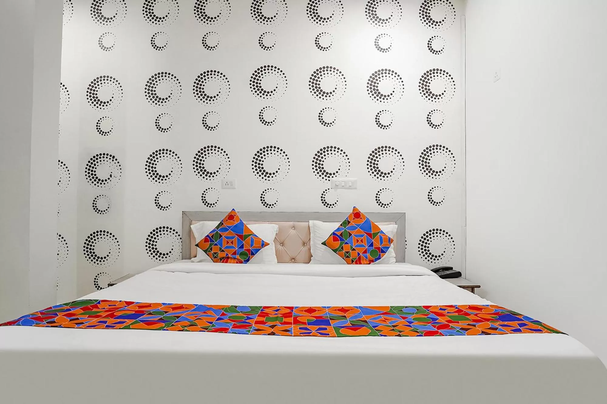 Bed in FabHotel Siddhi