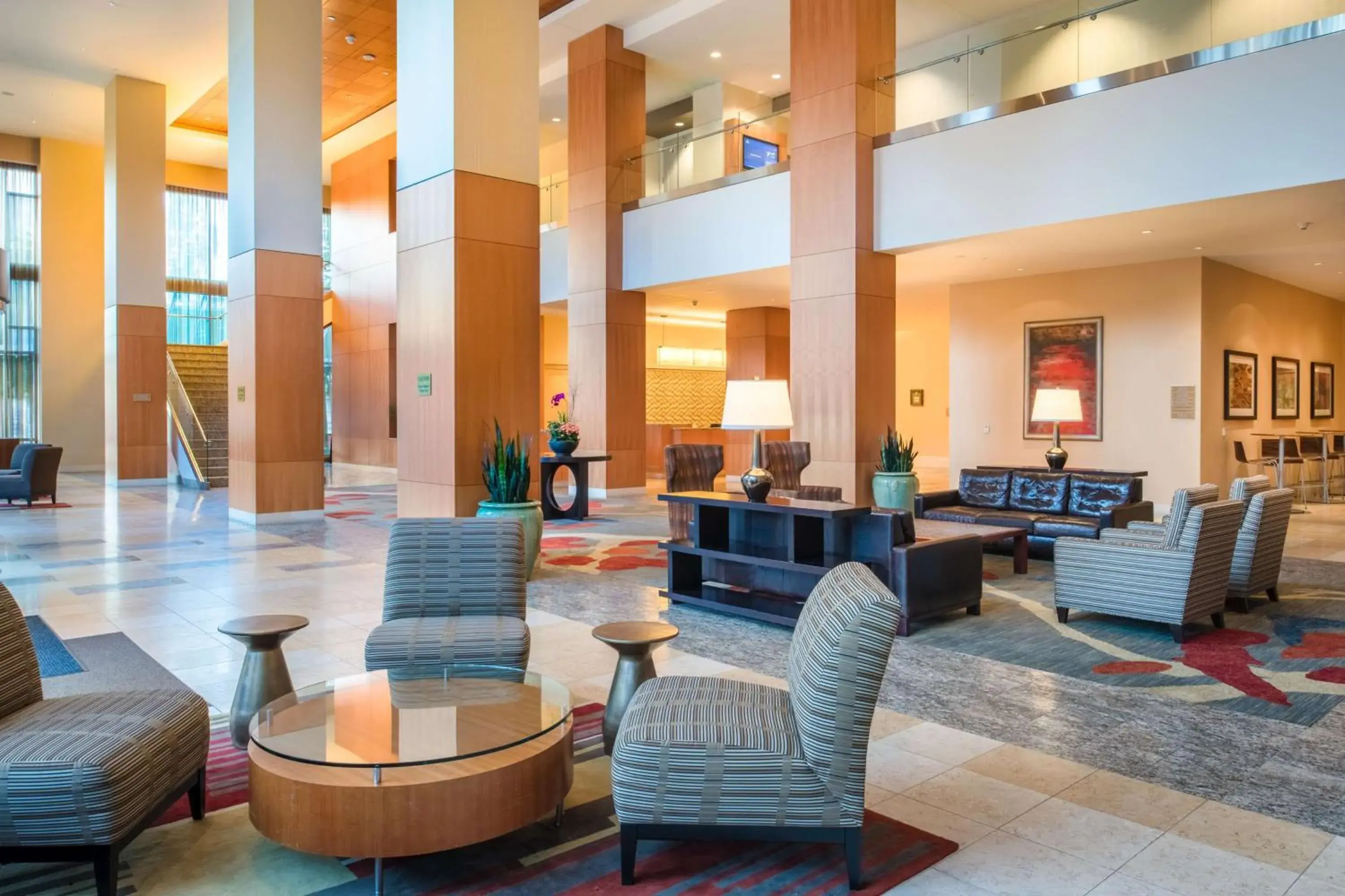 Lobby or reception in Hilton Vancouver Washington