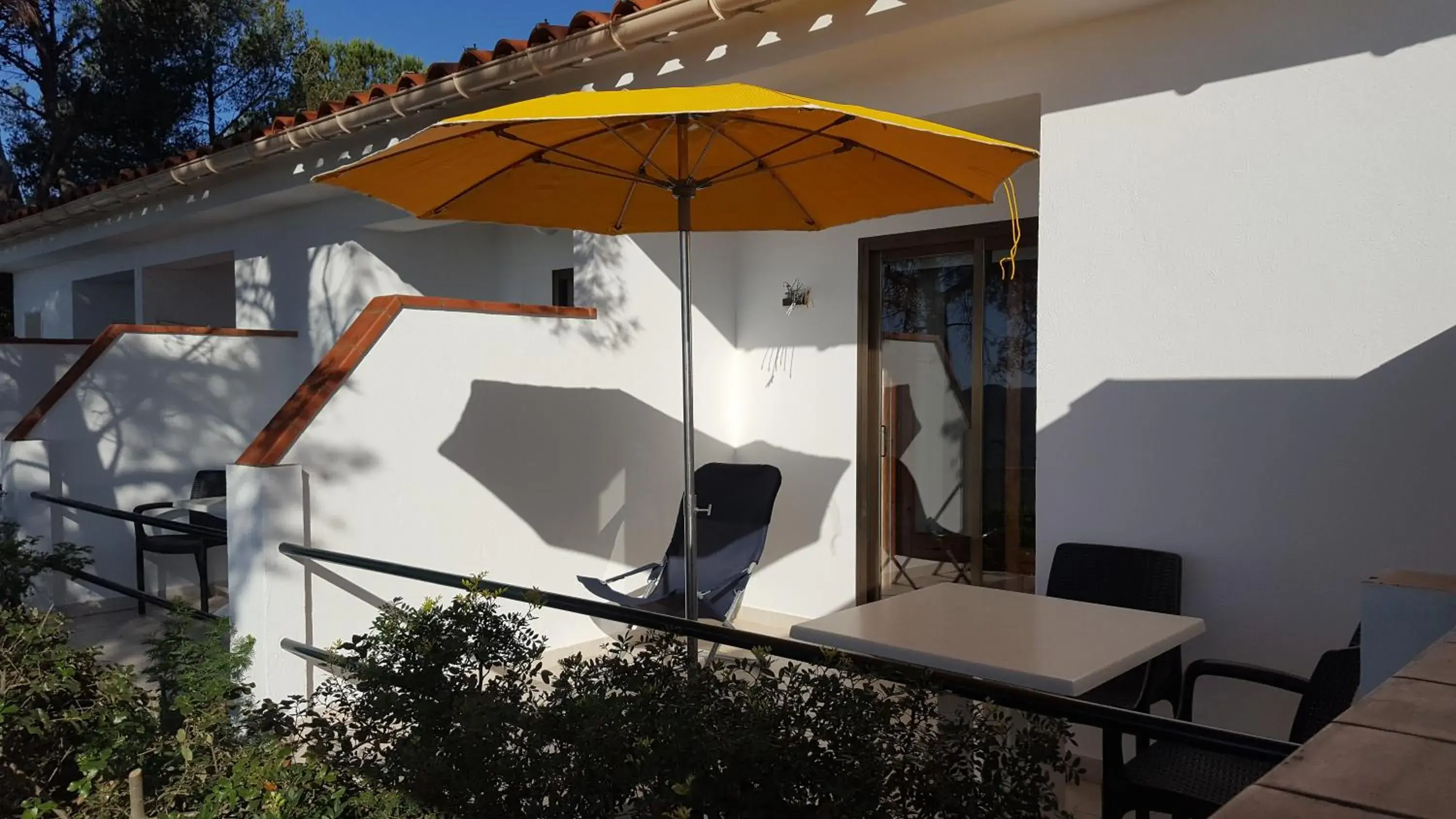 Balcony/Terrace in Hostal Sa Barraca - Adults Only