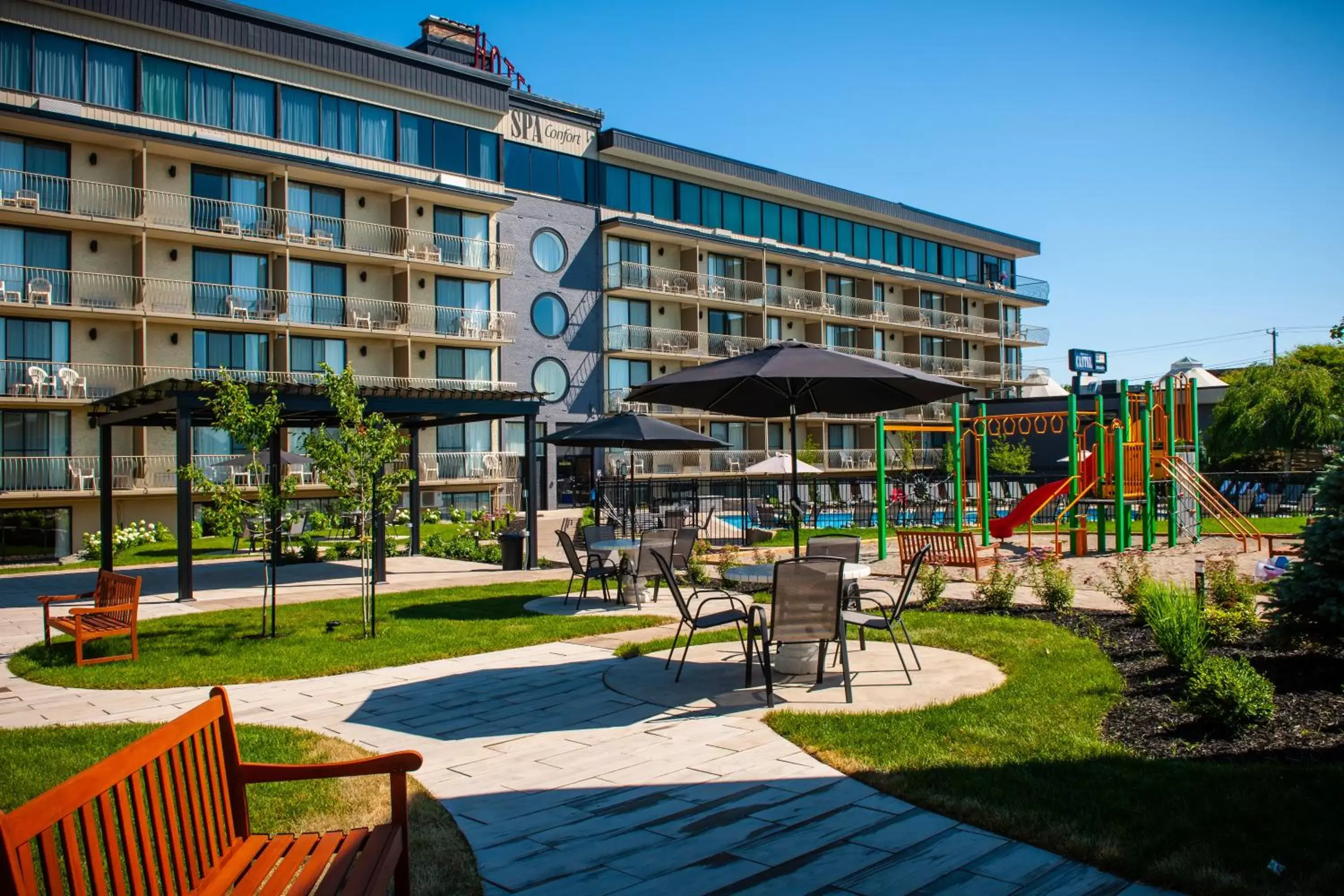 Children play ground, Property Building in Hôtel Castel