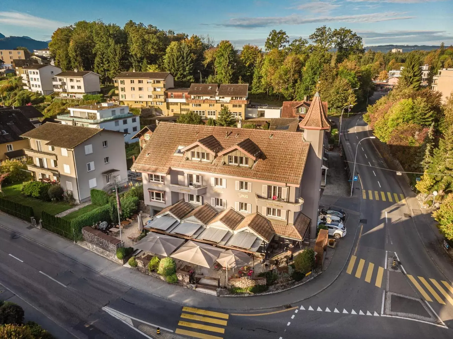 Facade/entrance, Bird's-eye View in feRUS Hotel