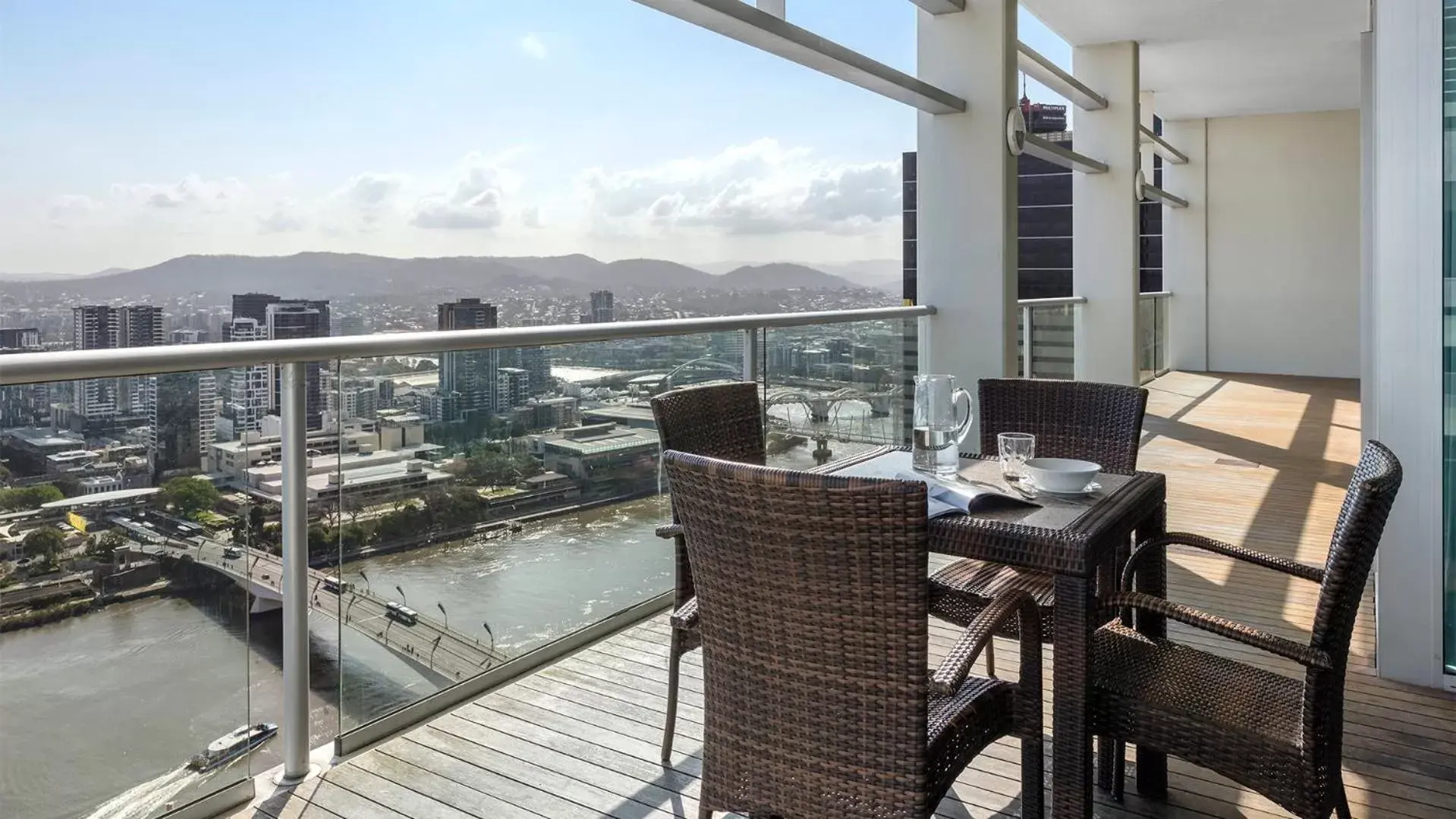 Balcony/Terrace in Oaks Brisbane Casino Tower Suites