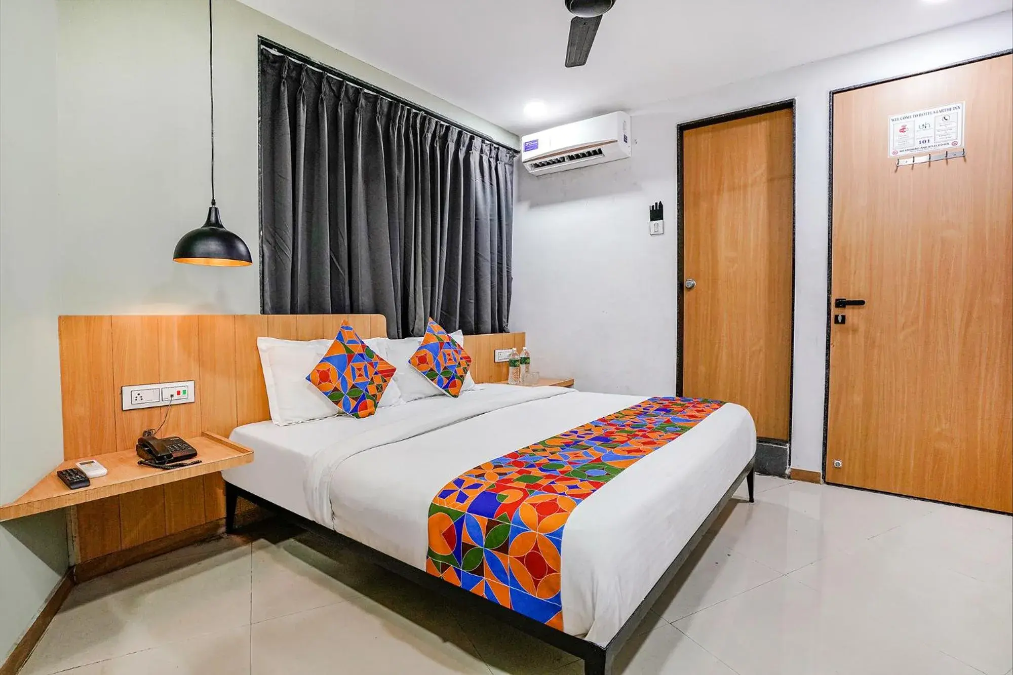 Bedroom, Bed in FabHotel Saarthi Inn
