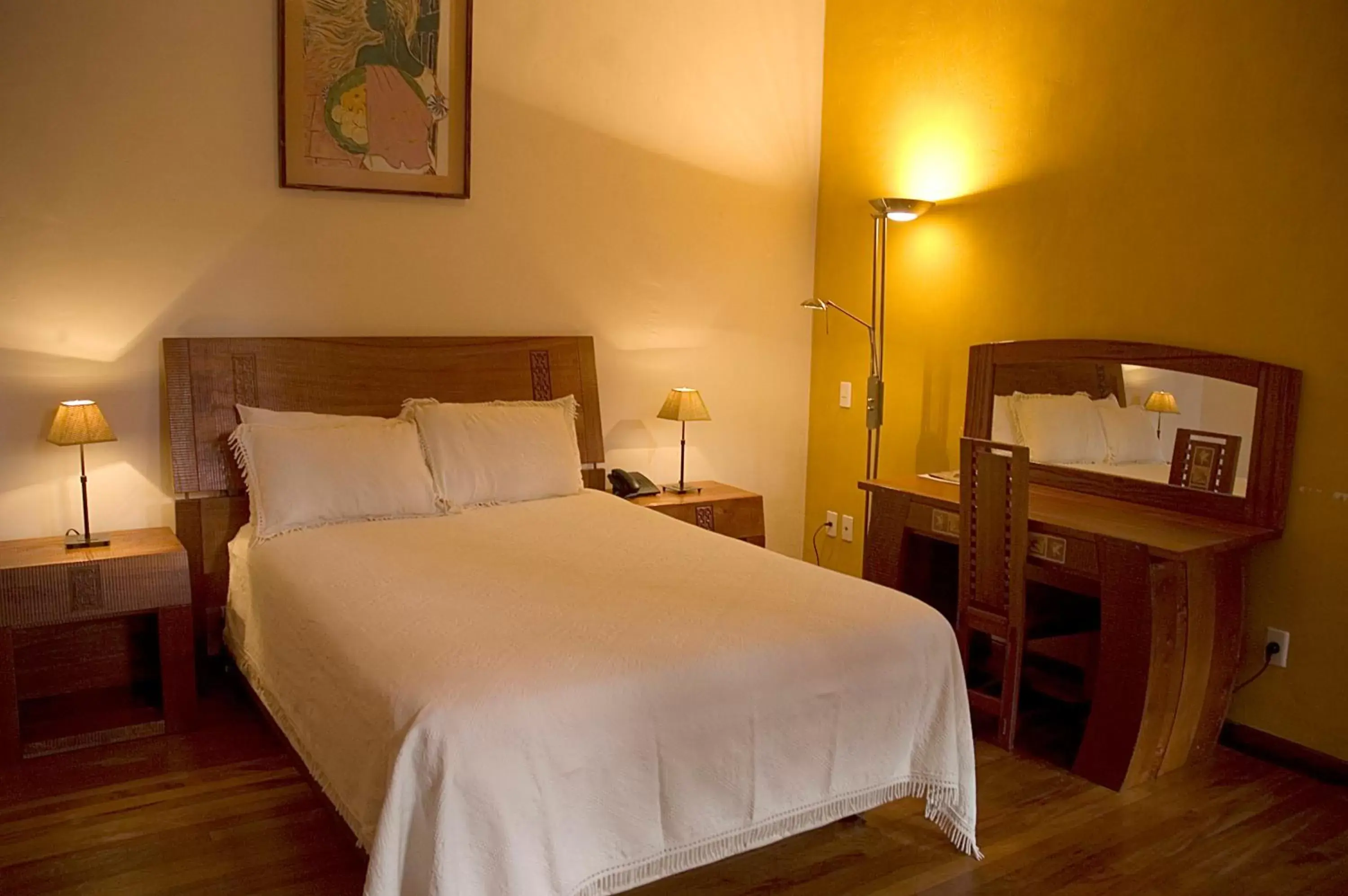 Bed in Hotel Villa Antigua