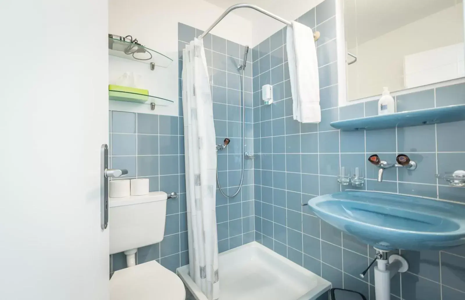 Shower, Bathroom in Hotel Franz Anton