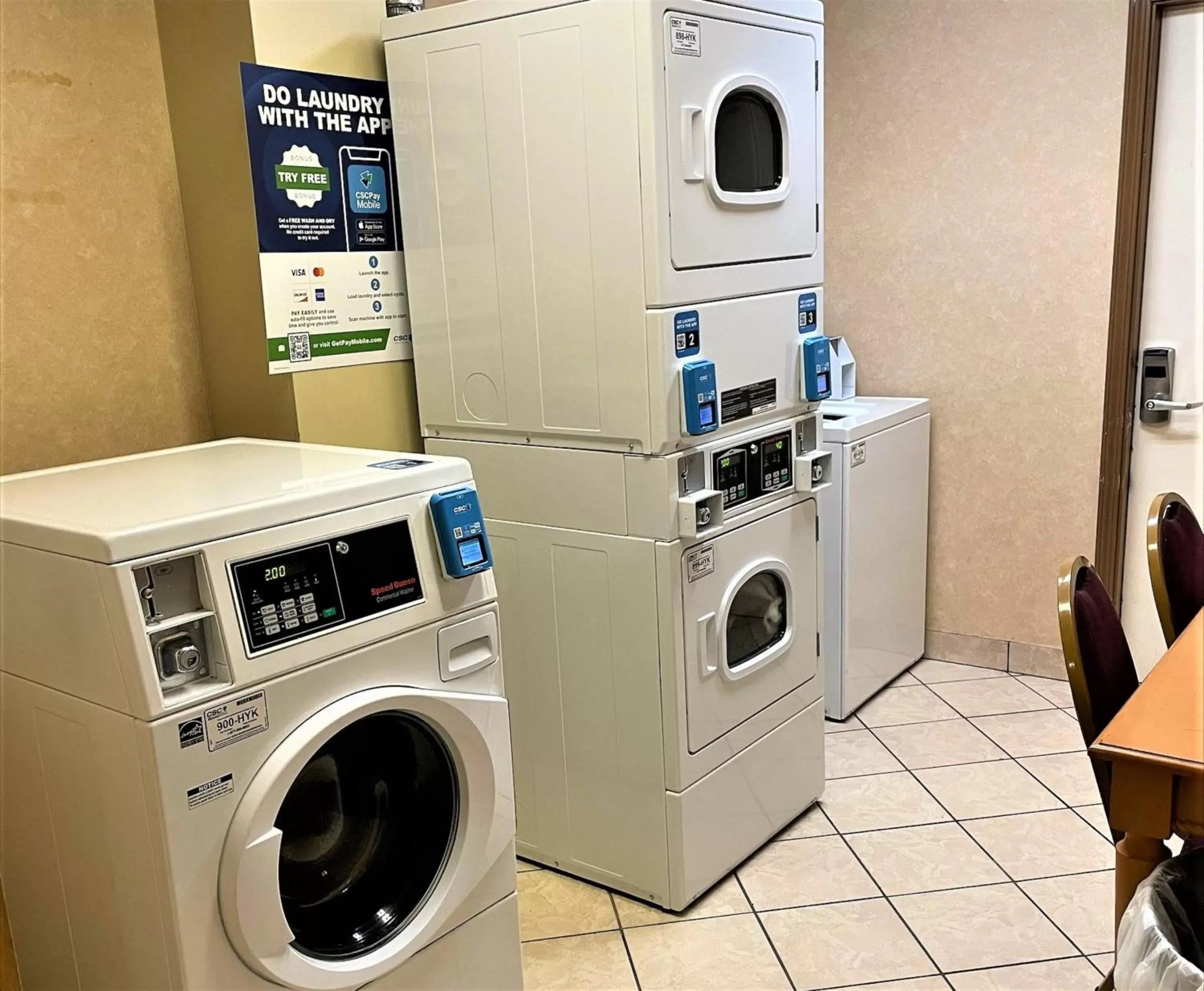 laundry, Kitchen/Kitchenette in Quality Inn & Suites Greenfield I-70