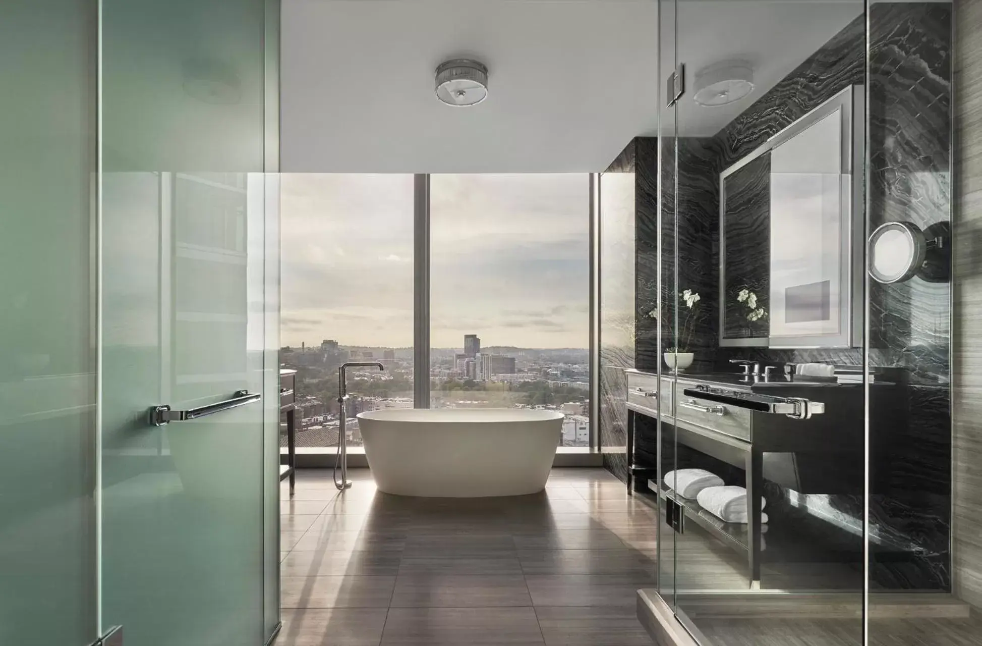 Bathroom in Four Seasons Hotel One Dalton Street, Boston