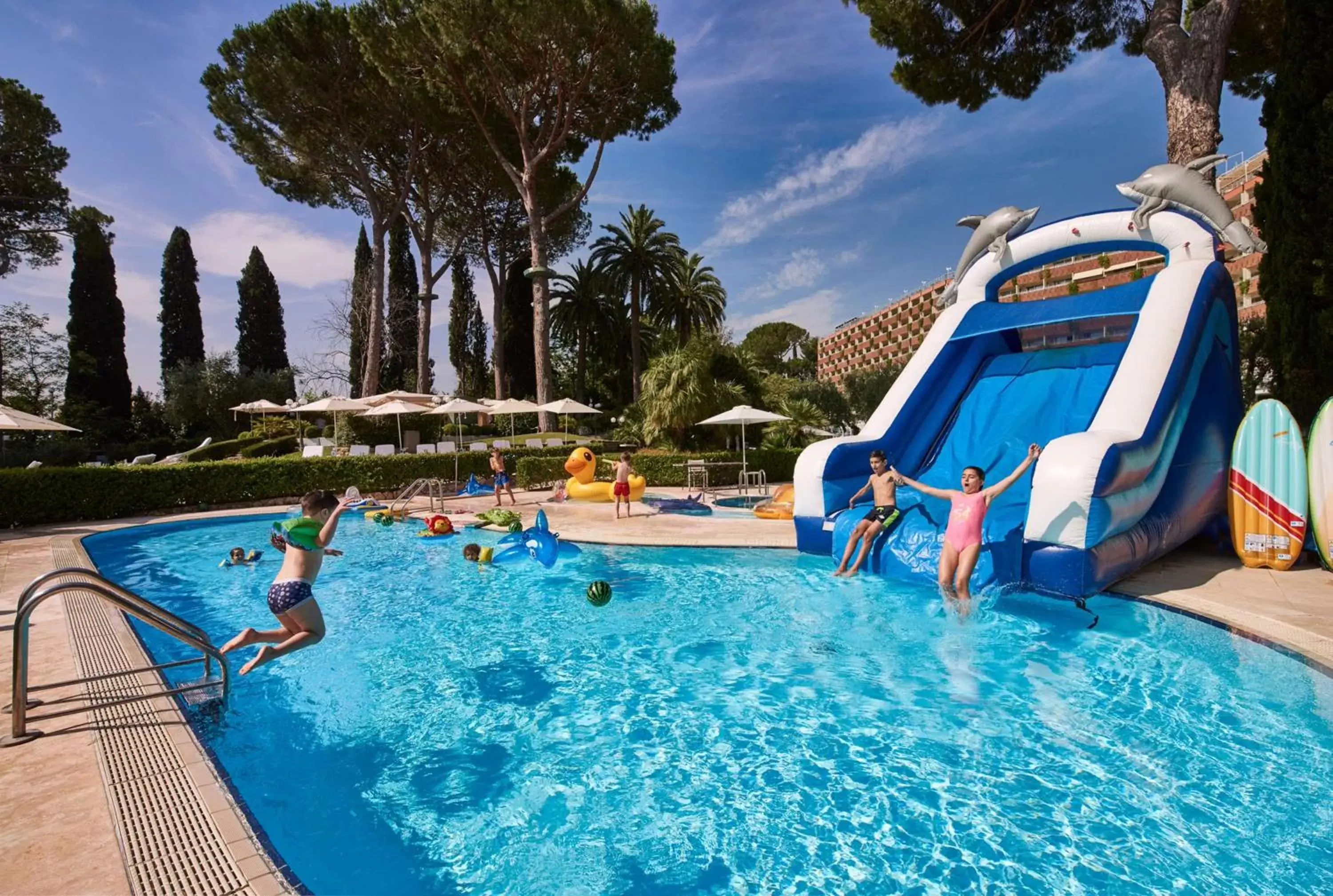Swimming pool, Water Park in Rome Cavalieri, A Waldorf Astoria Hotel