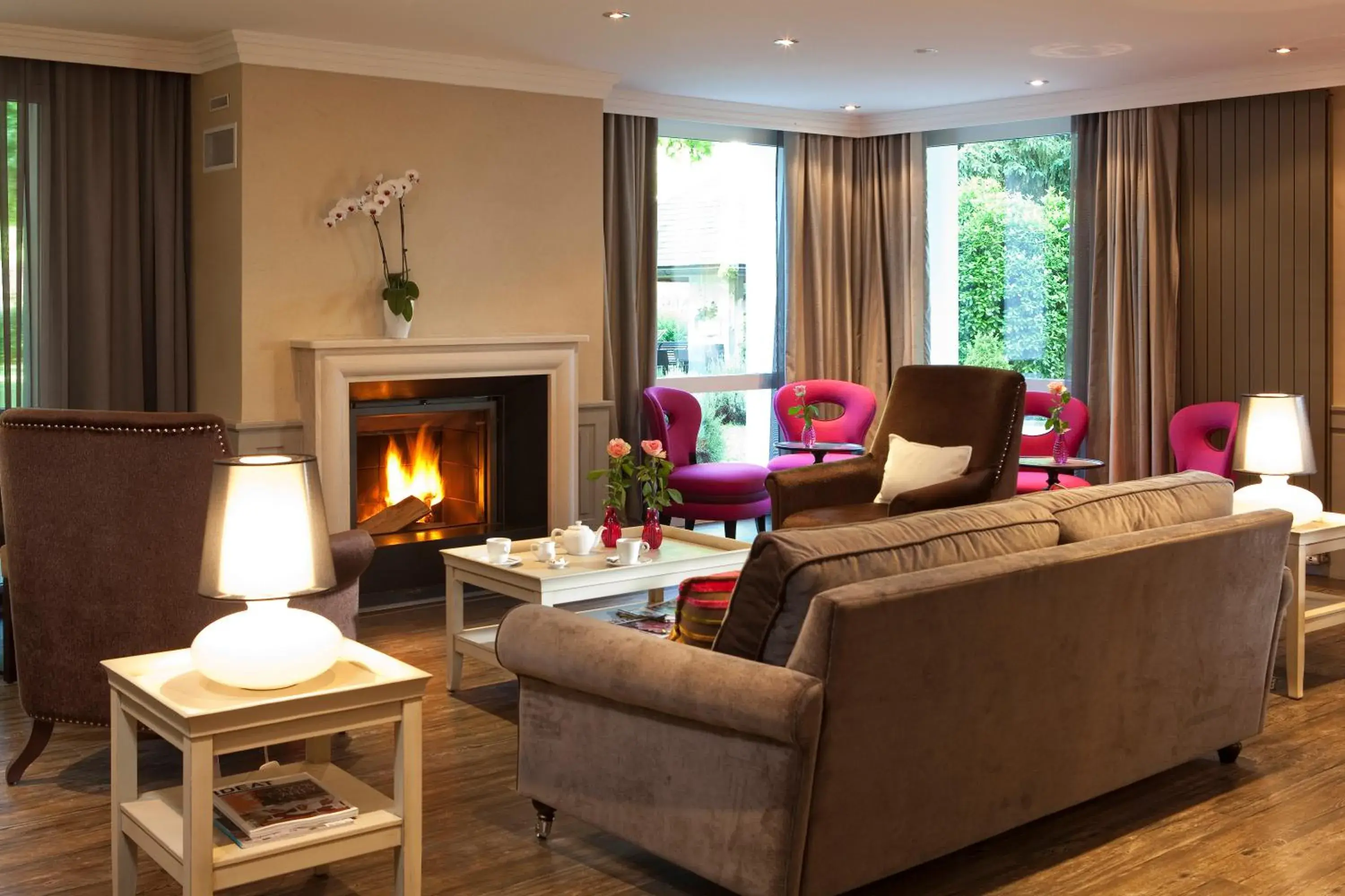 Living room, Seating Area in Logis Auberge Saint Simond