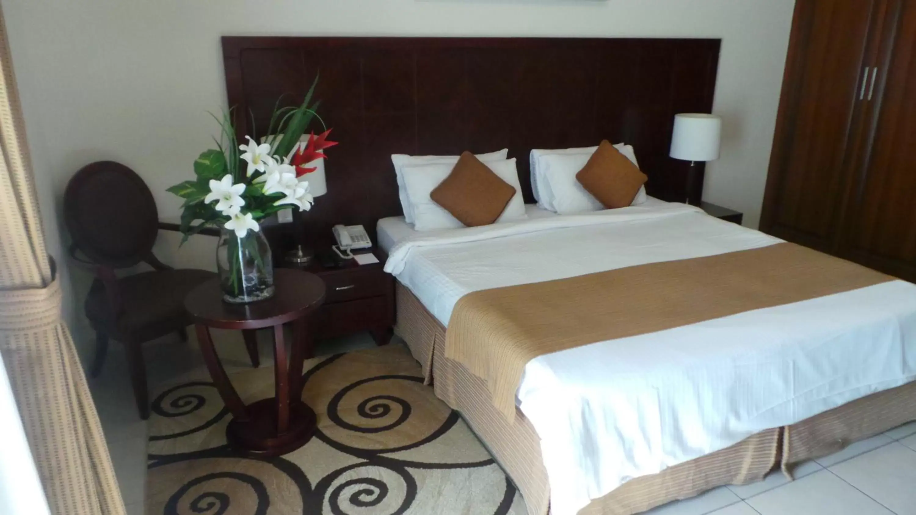 Bed in Akas-Inn Hotel Apartment