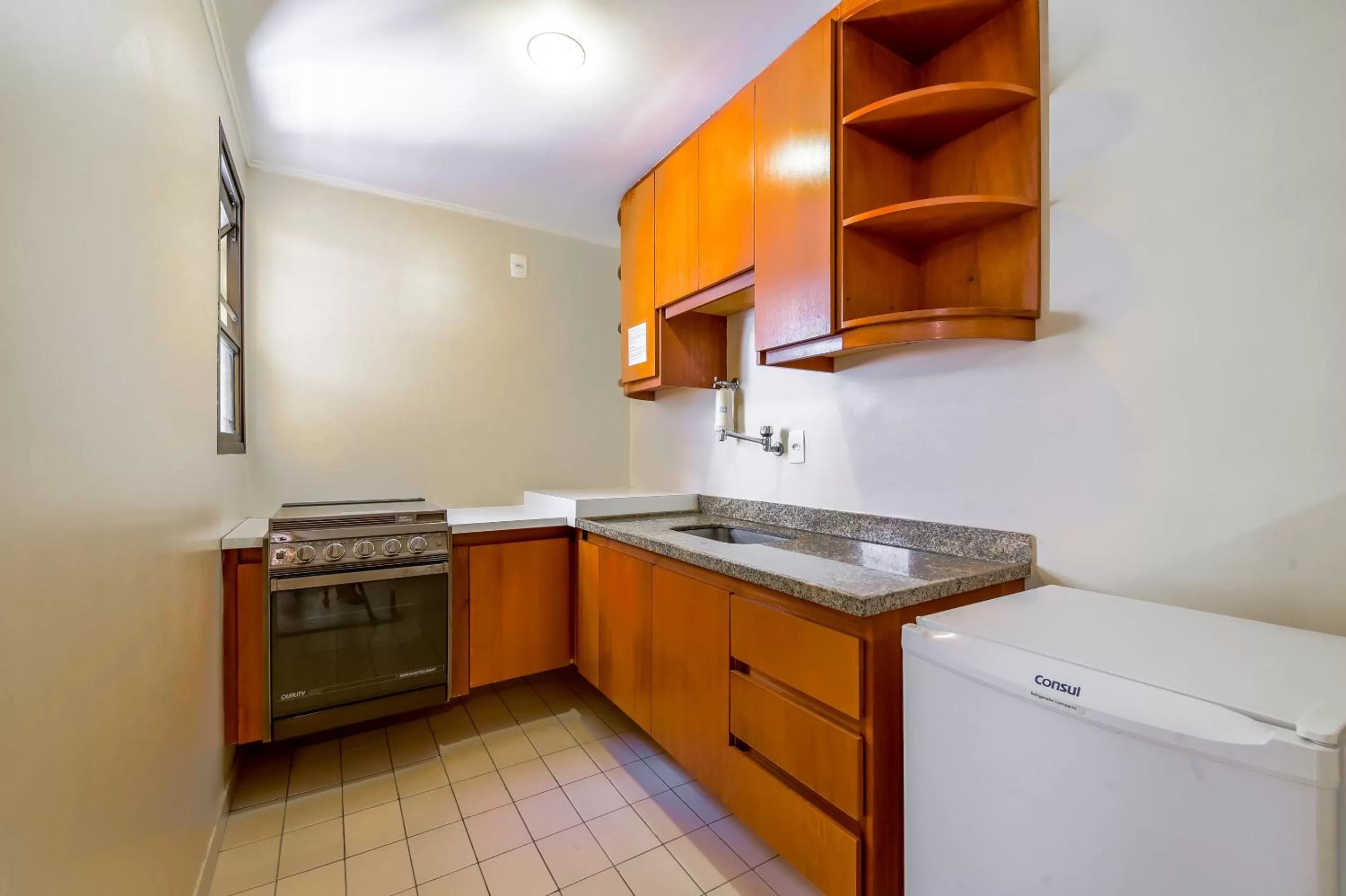 Kitchen or kitchenette in Park Tower Campinas Residence by Nacional Inn