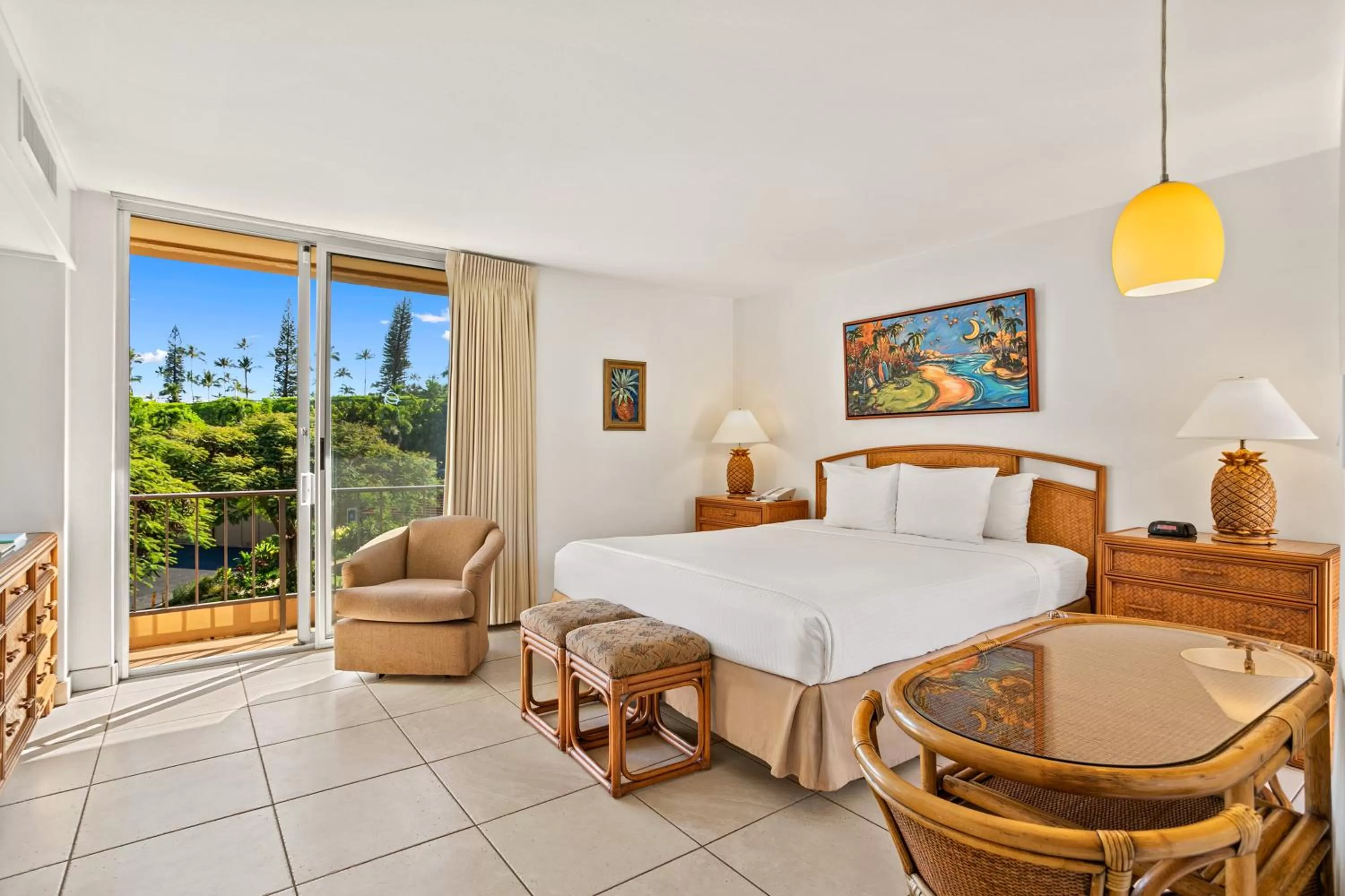 Bed in Aston Maui Kaanapali Villas