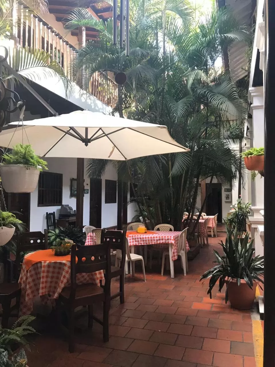 Patio in Hotel Las Nieves
