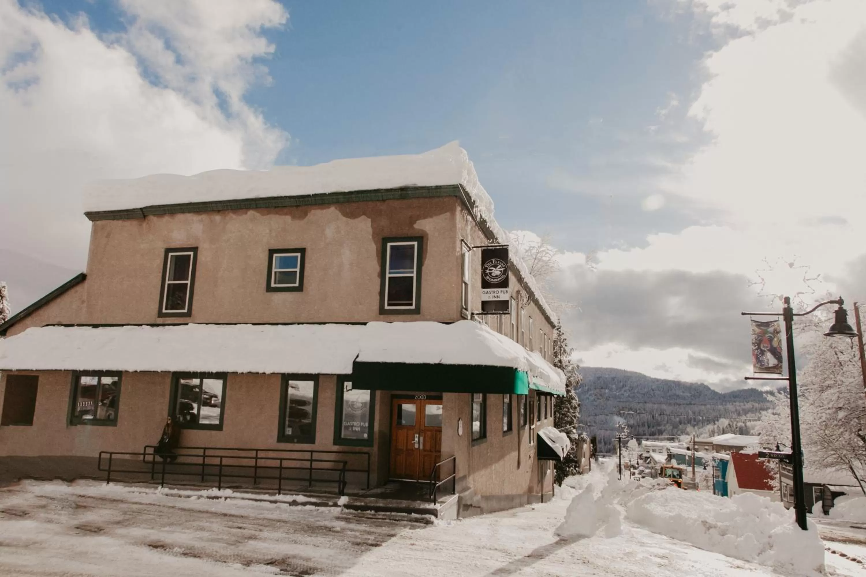 Property logo or sign in The Flying Steamshovel Inn