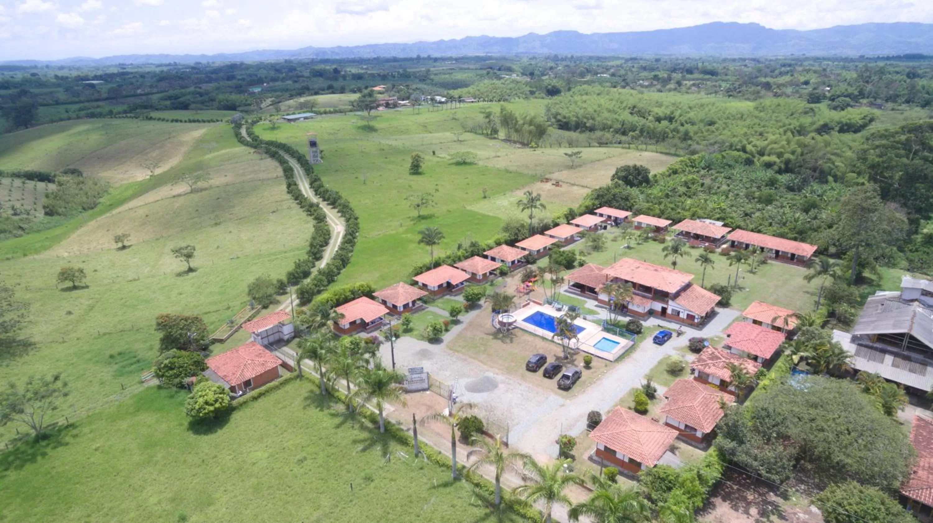 Bird's-eye View in Finca Hotel Cabañas del parque