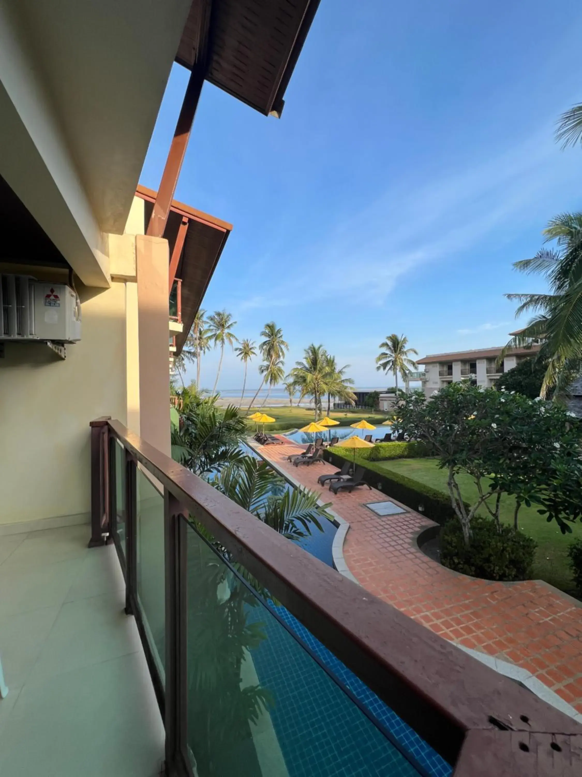 Balcony/Terrace in LANTA PURA beach resort-SHA extra plus