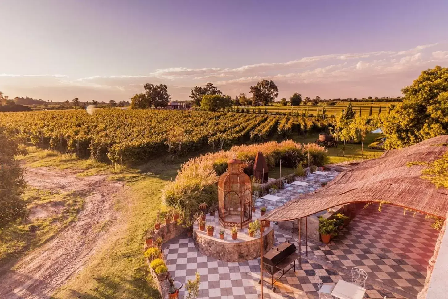 Garden in Narbona Wine Lodge