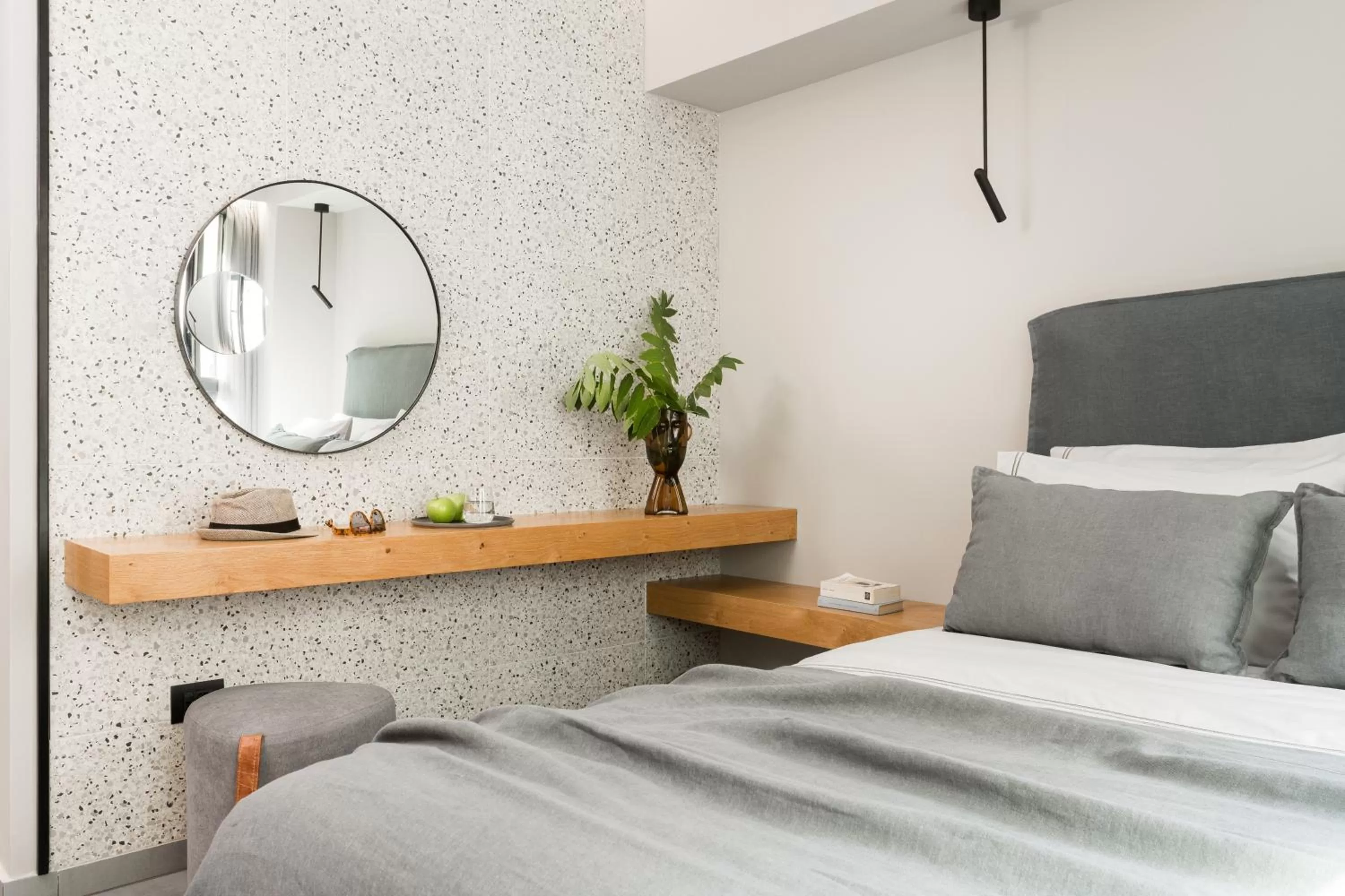 Bed in 11 Enteka Acropolis Suites