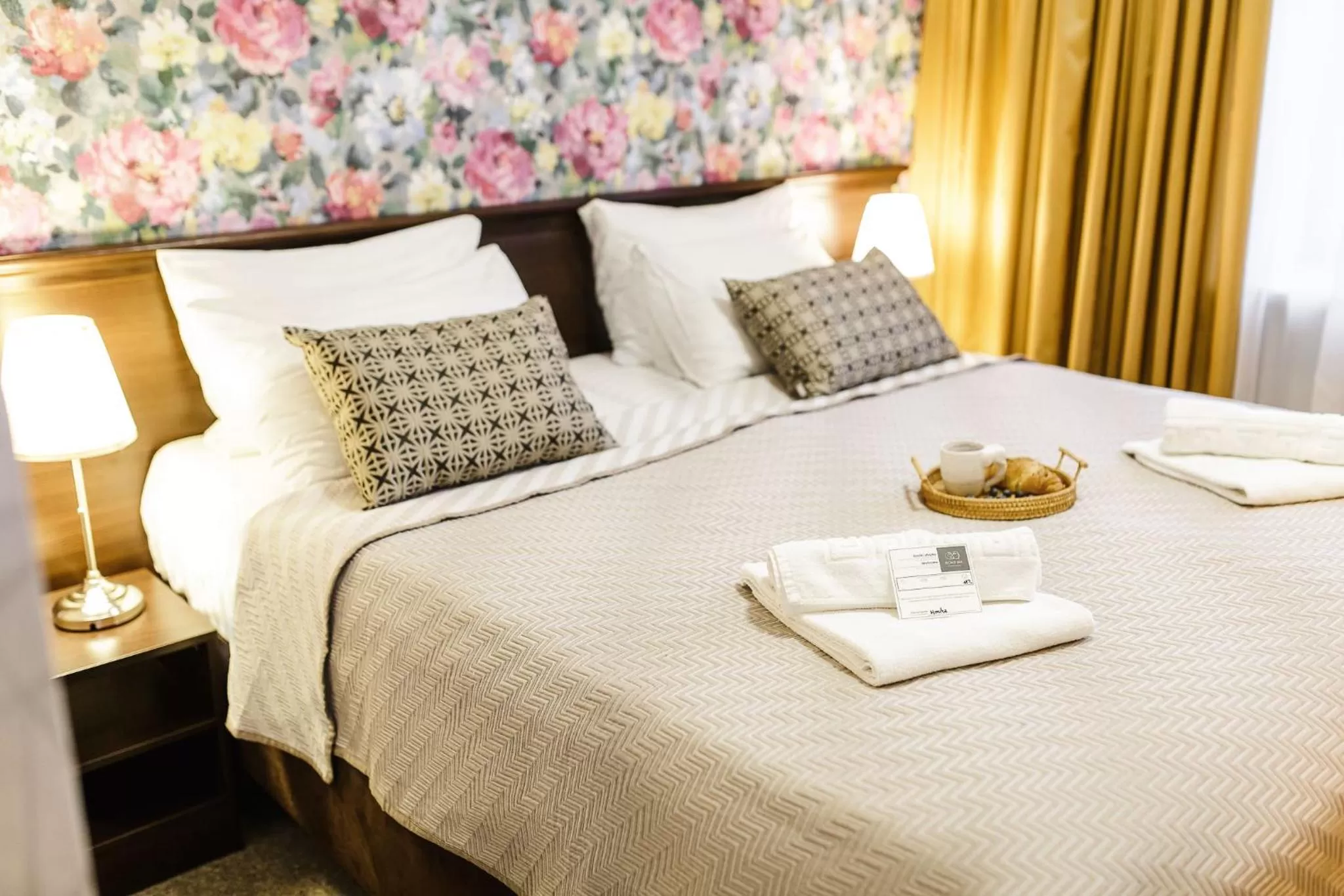 Bed in Old Town Hotel Bohema, Klaipėda