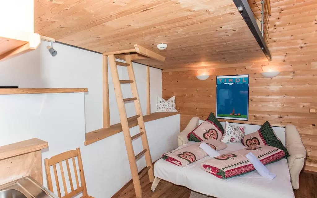 Bed in Hocheckhuette On Top of the Kitzbuehel Hahnenkamm Mountain