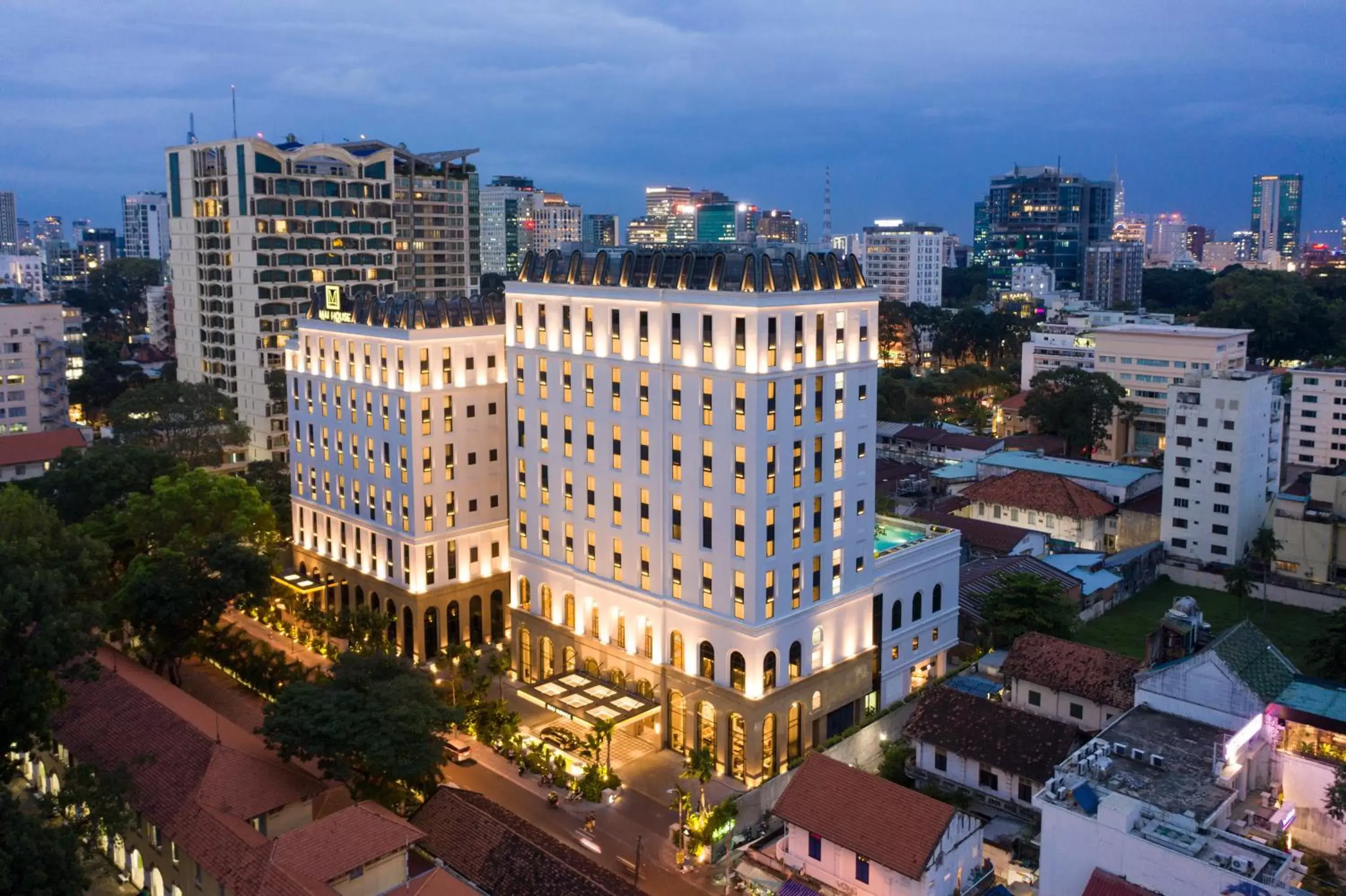 Property building, Bird's-eye View in Mai House Saigon Hotel