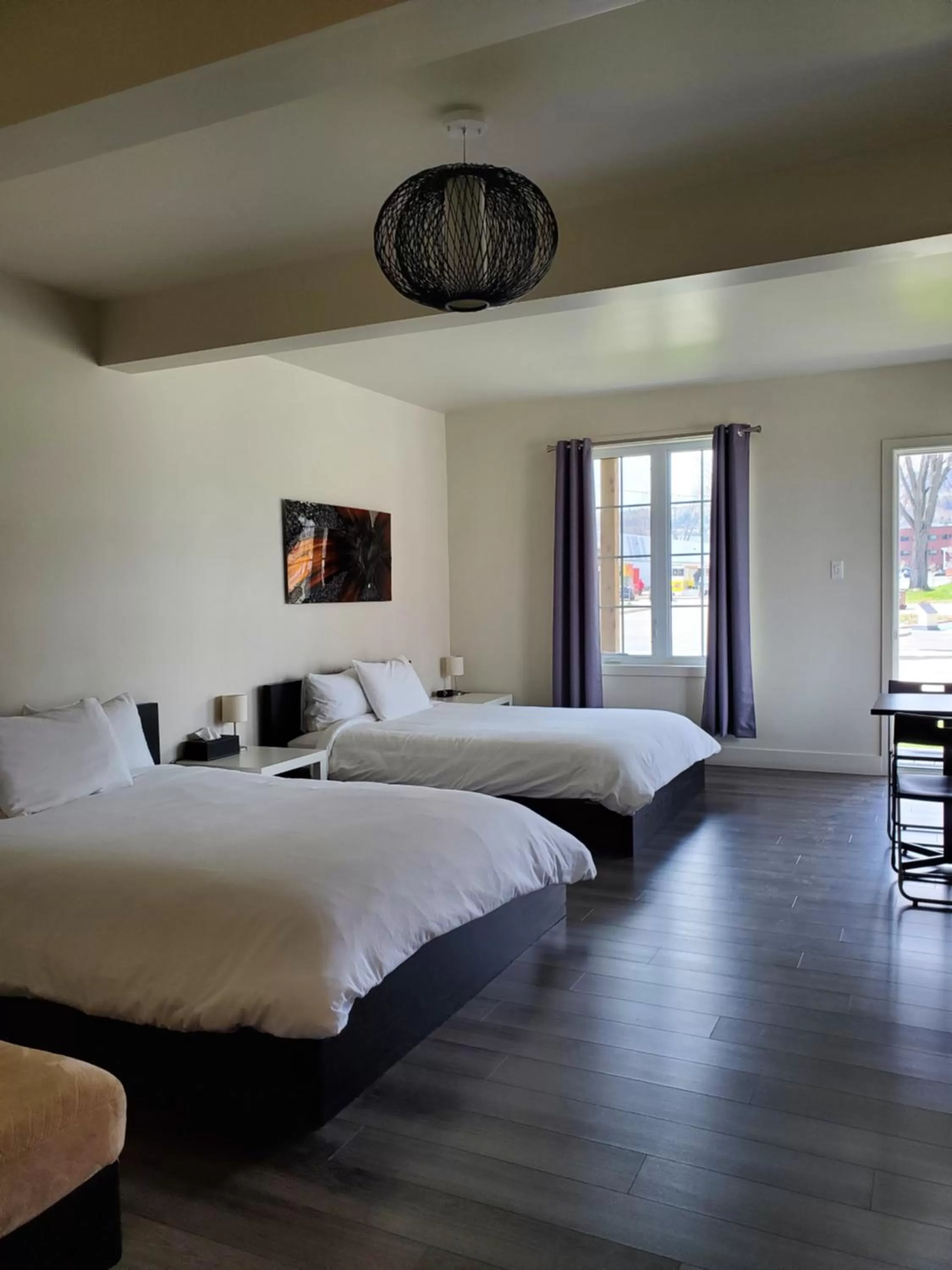 Bed in Orange Bistro