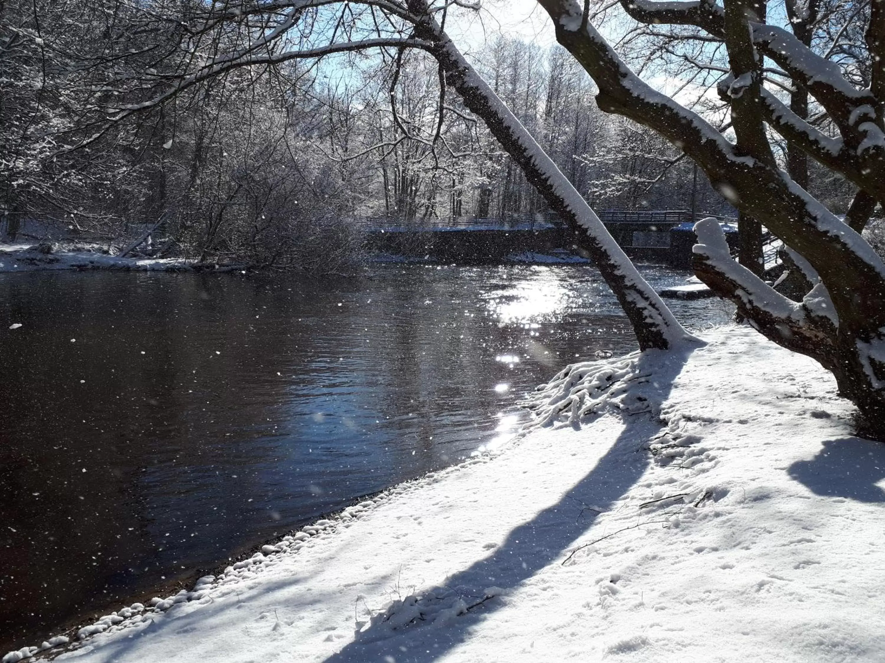 Winter in Kleinhuis Hotel Mellingburger Schleuse