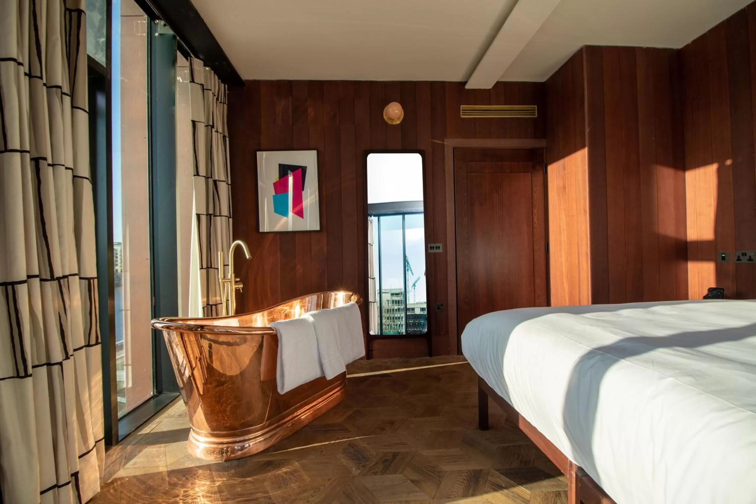 City view, Bed in The Mayson