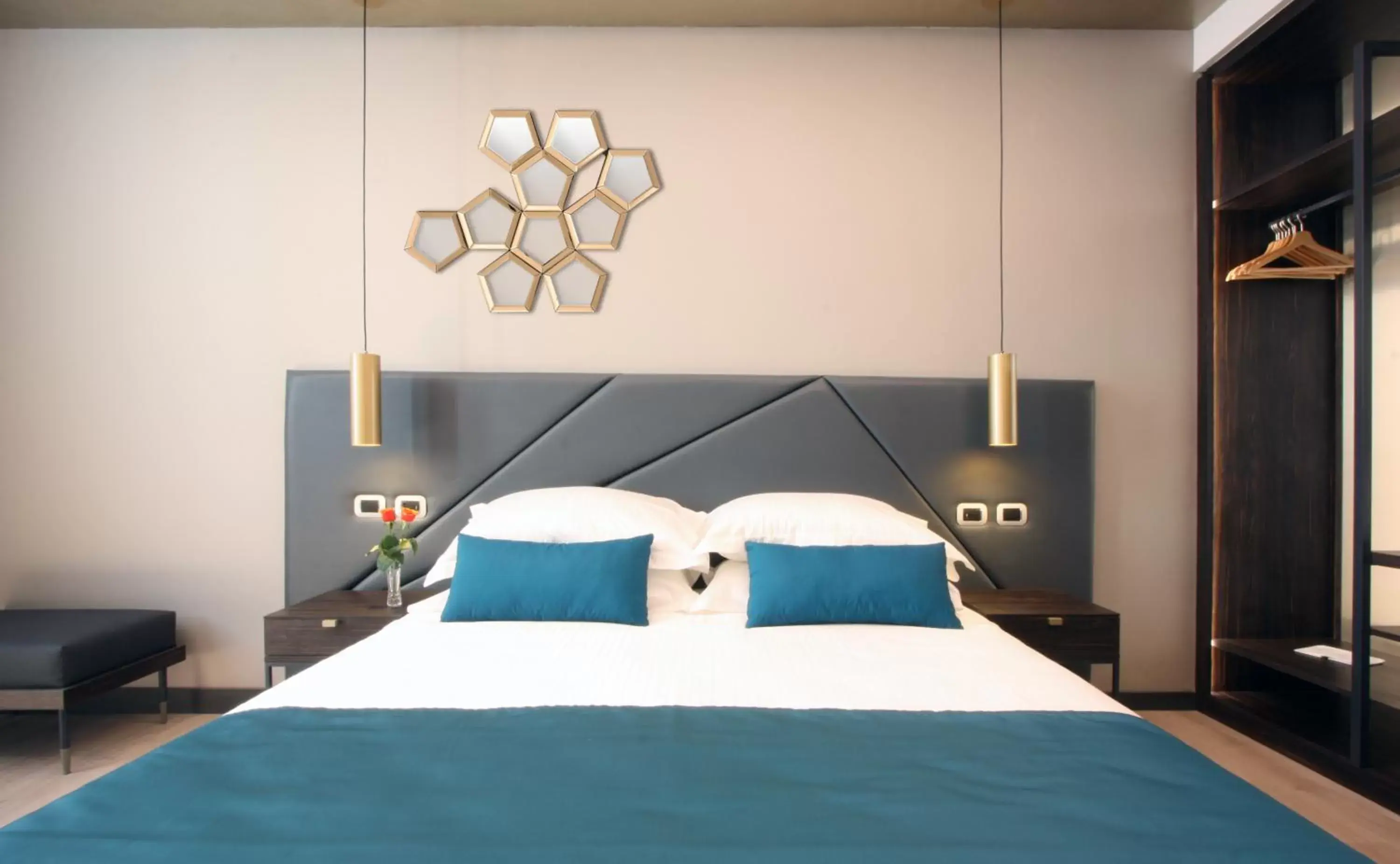 Bed in The Hive Hotel