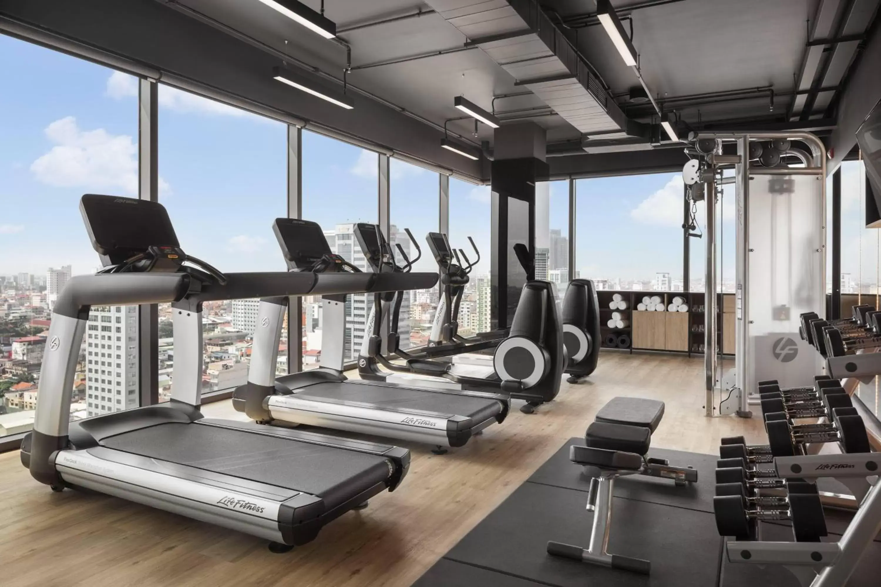 Fitness centre/facilities, Fitness Center/Facilities in Courtyard by Marriott Phnom Penh