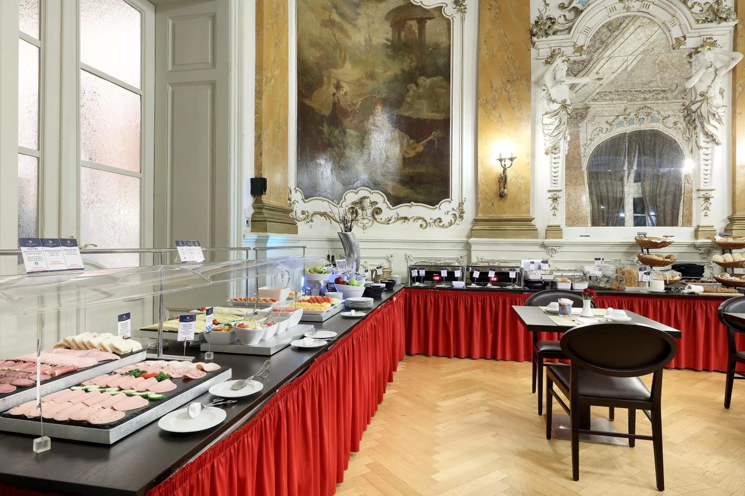 Buffet breakfast in Eurostars Park Hotel Maximilian