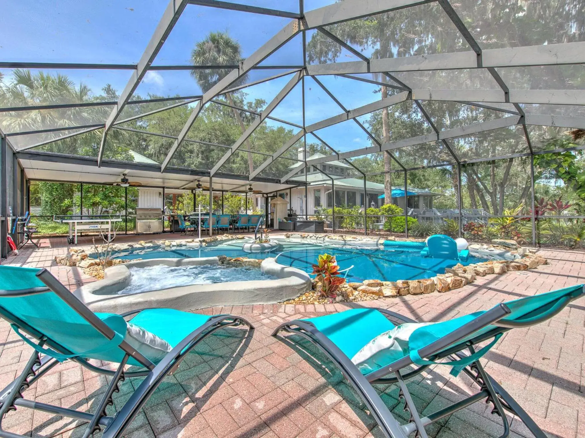 Patio, Swimming Pool in Riverbend Retreat - Fla.